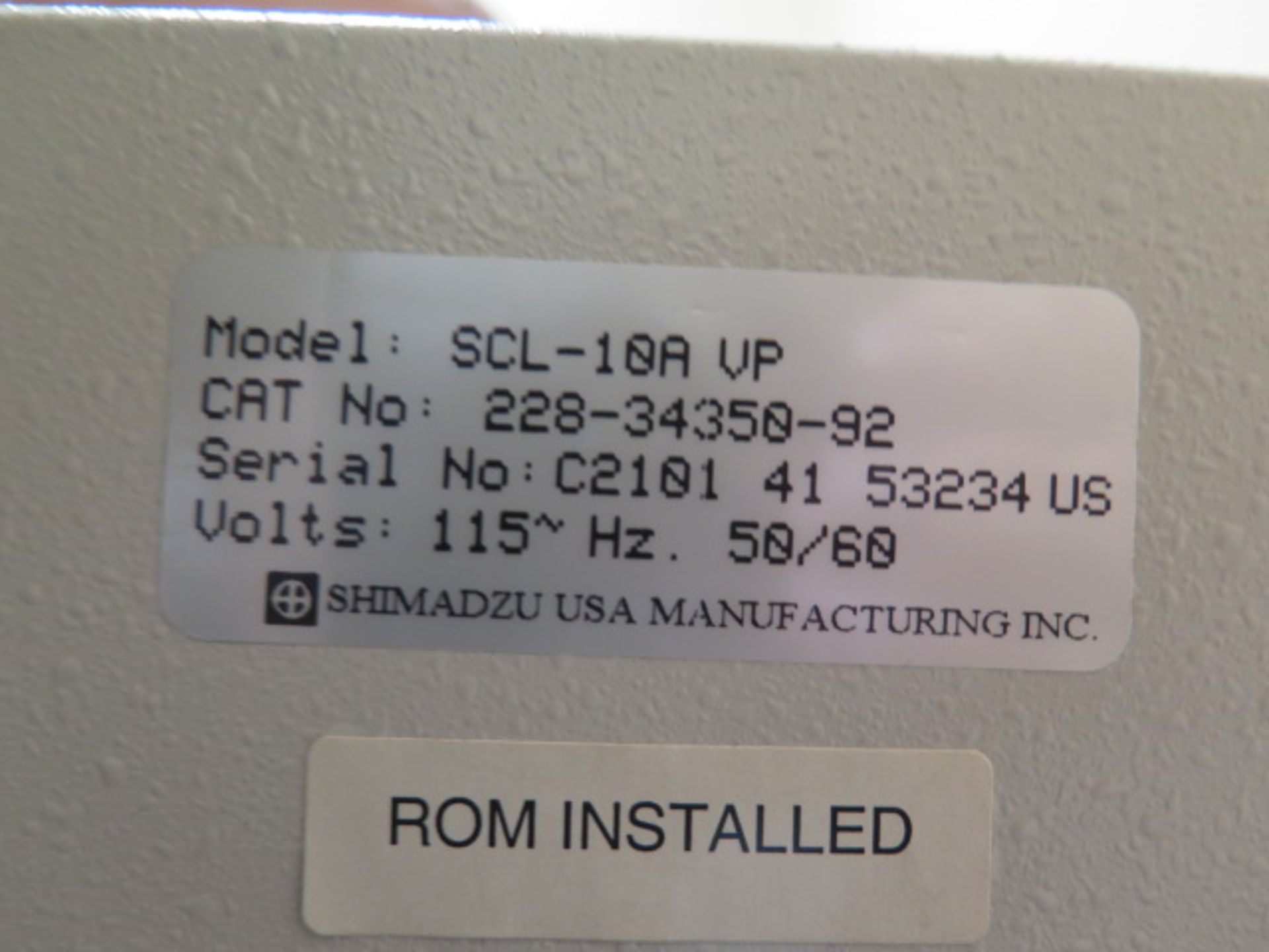 Shimadzu SCL-10A VP Liquid Chromatography Controller w/ Shimadzu SPD-M10A VP, SOLD AS IS - Image 6 of 7