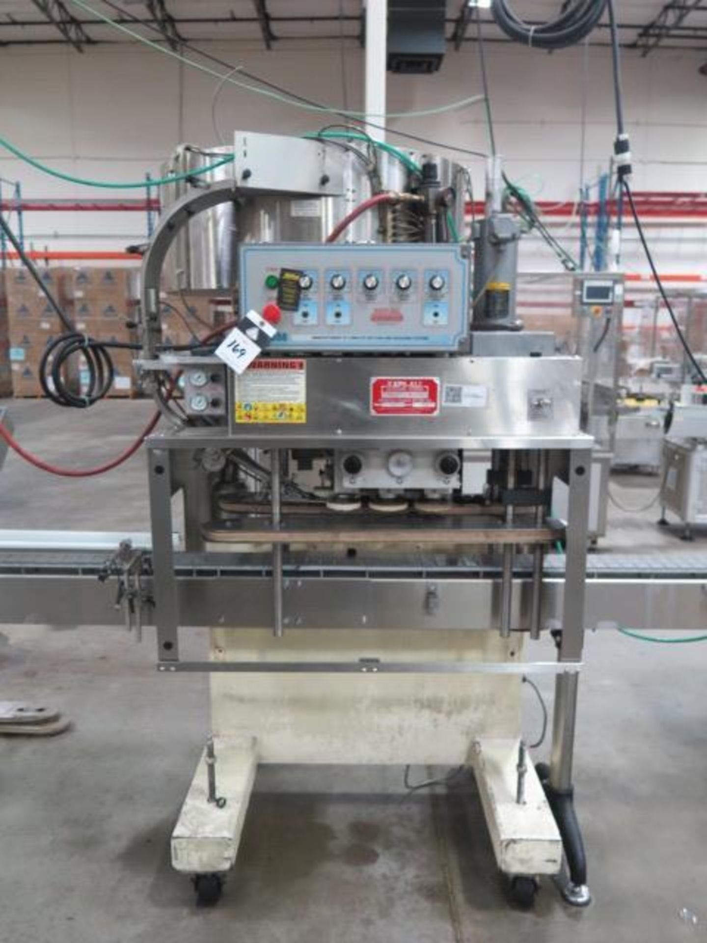 Line 8 : Filling and Capping Line w/ Turn-Table Unit, Accutek Multi-Station Auto Filling, SOLD AS IS - Image 3 of 49