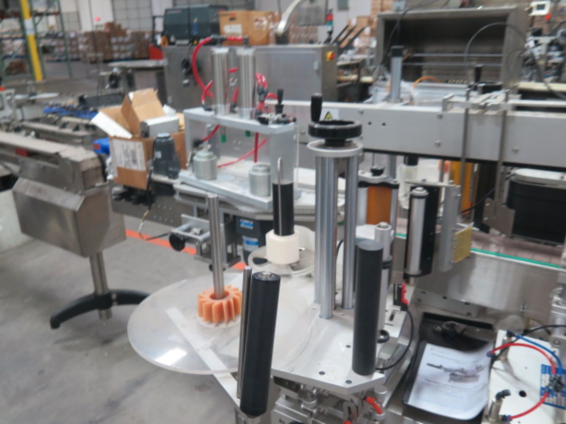 Total Packs Corp mdl. LB-200A Automatic 2 Sides Bottle Labeler w/ Delta PLC Controls (SOLD AS-IS - - Image 3 of 12