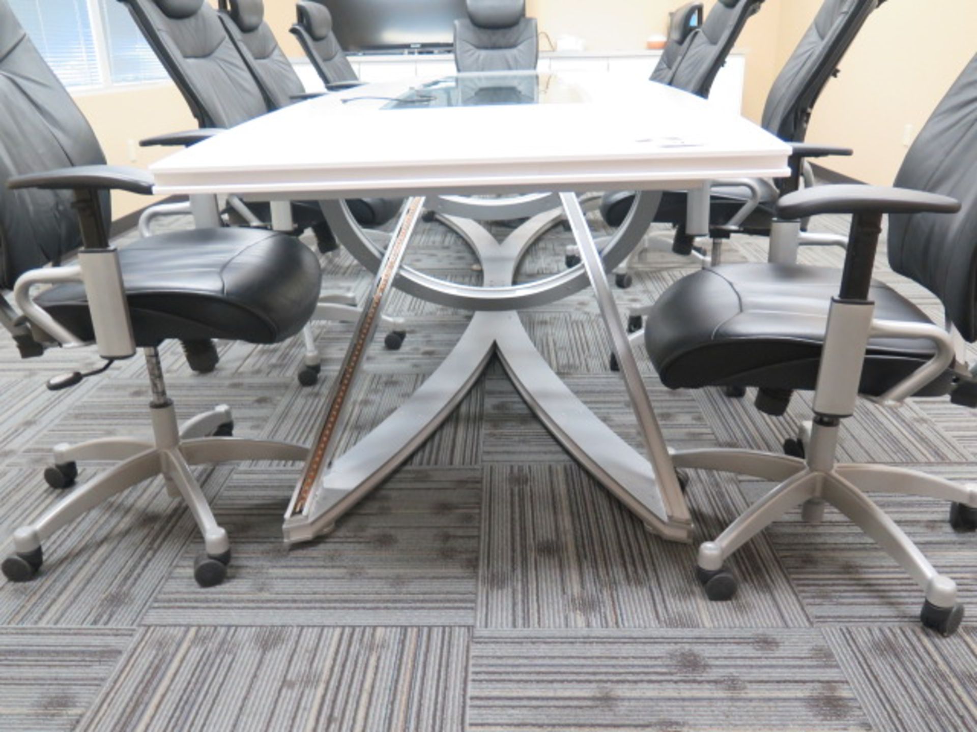 Lighted Conference Table w/ (9) Chairs and White Board (SOLD AS-IS - NO WARRANTY) - Image 11 of 13