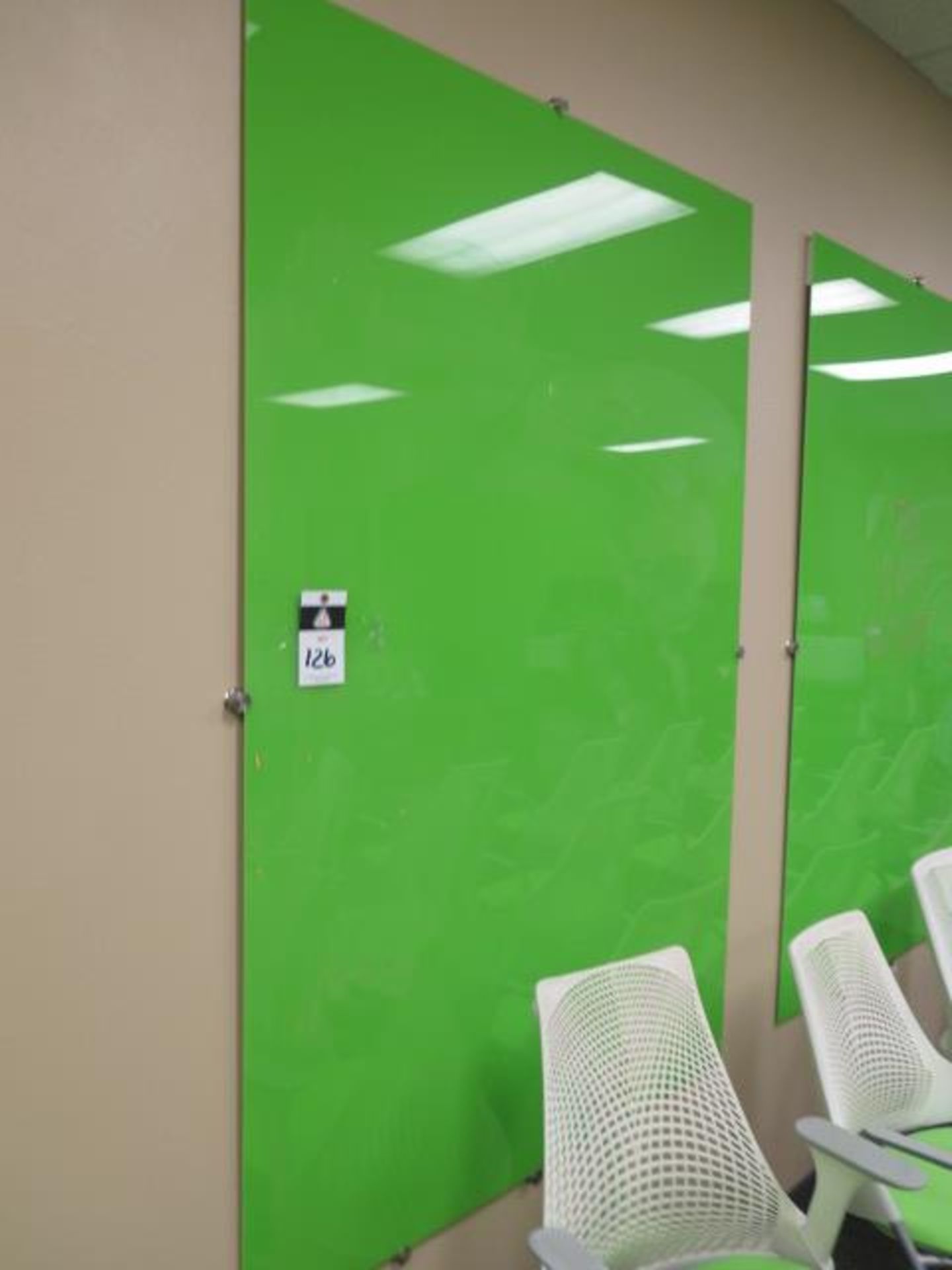 Wall Mounted Green Glass White Boards (SOLD AS-IS - NO WARRANTY) - Image 2 of 5