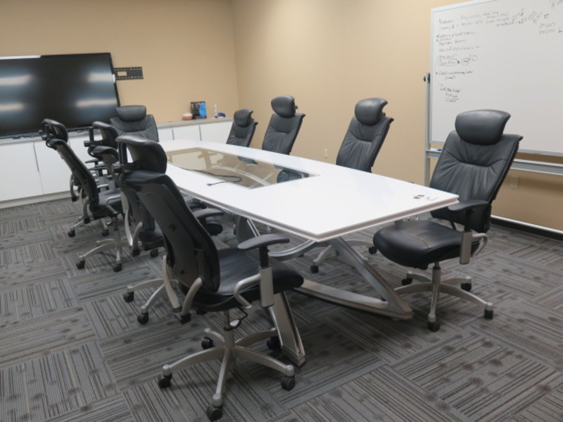 Lighted Conference Table w/ (9) Chairs and White Board (SOLD AS-IS - NO WARRANTY) - Image 3 of 13