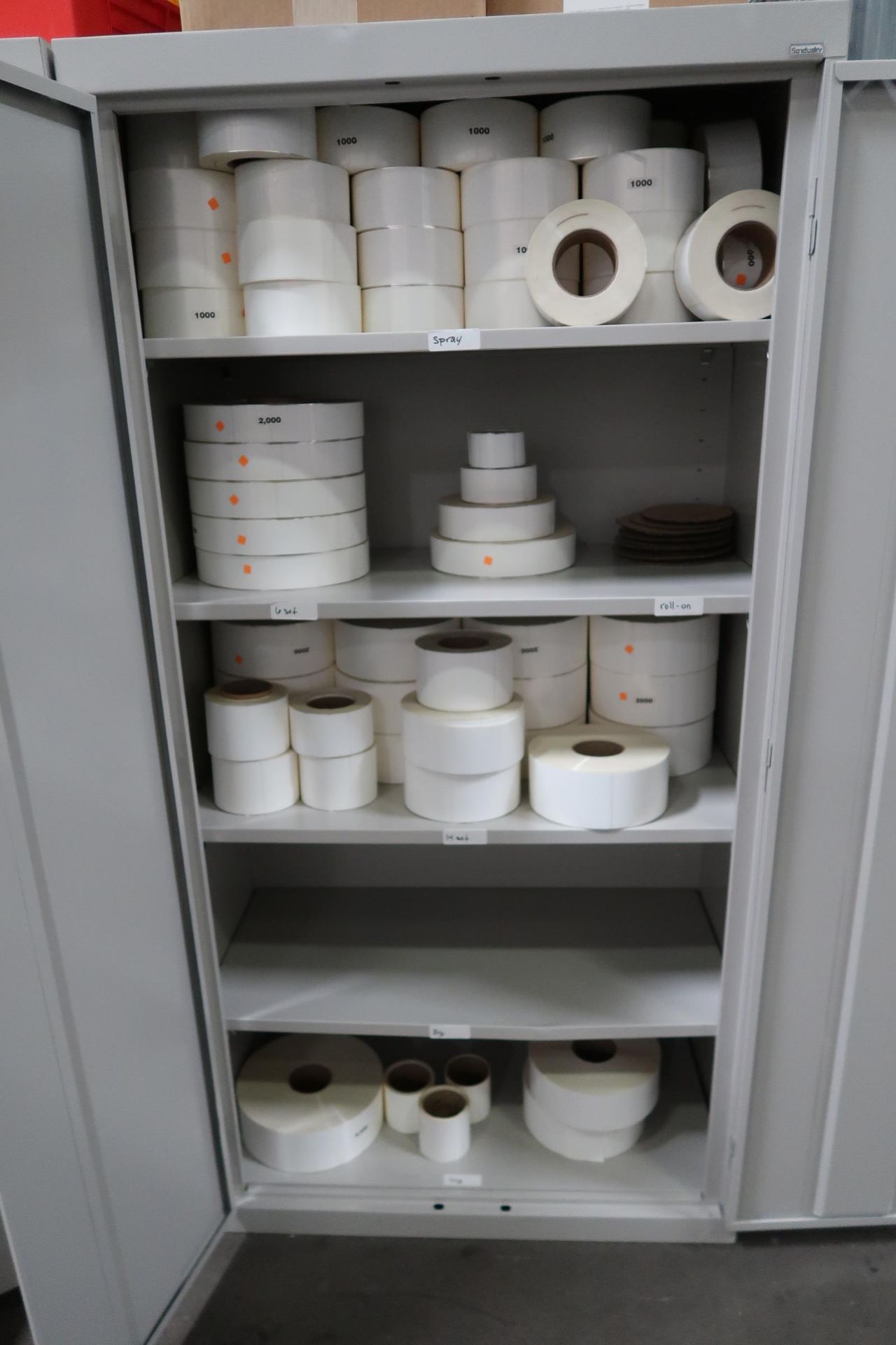 (2) Cabinets with Lable Rolls (SOLD AS-IS - NO WARRANTY) - Image 2 of 10