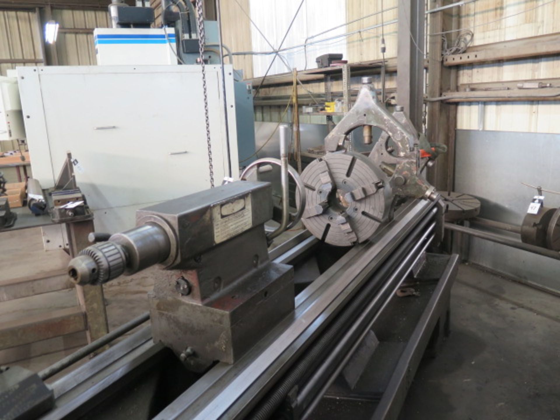 Ponar TUR-63 25” x 128” Geared Head Lathe s/n 1310 w/ 28-1200 RPM, 3 ½” Thru Spindle, SOLD AS IS - Image 6 of 14