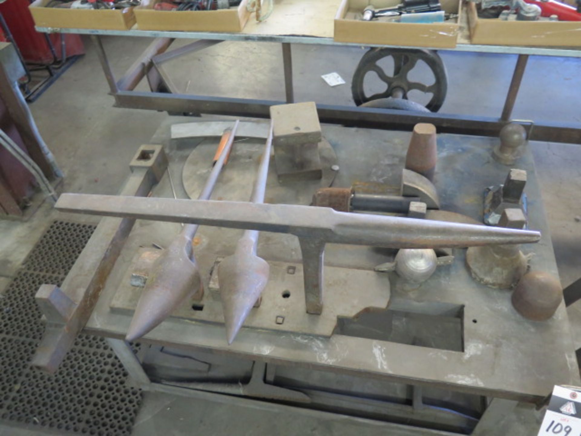 Blacksmiths Forming Tools w/ Table (SOLD AS-IS - NO WARRANTY) - Image 2 of 8