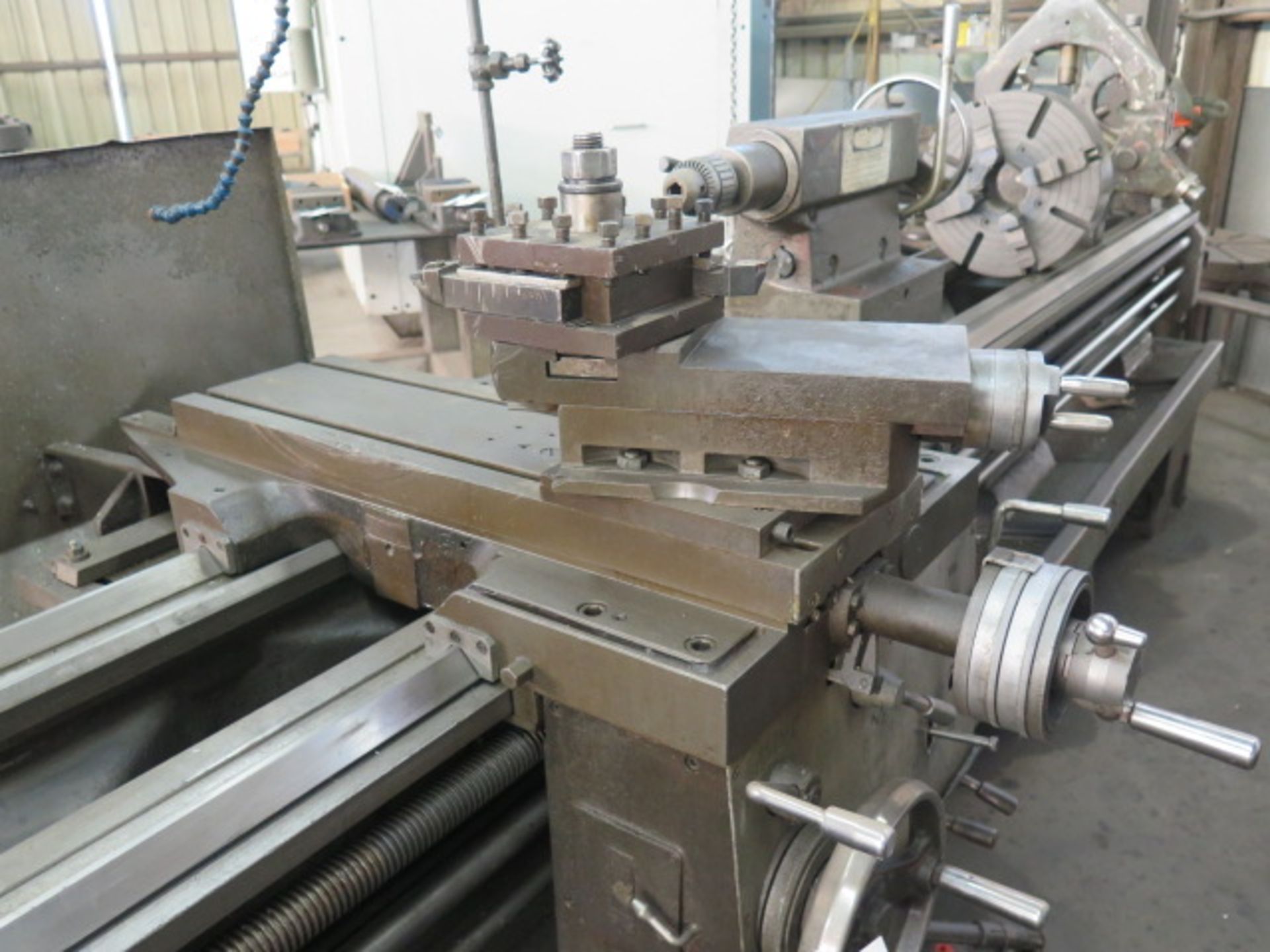 Ponar TUR-63 25” x 128” Geared Head Lathe s/n 1310 w/ 28-1200 RPM, 3 ½” Thru Spindle, SOLD AS IS - Image 5 of 14