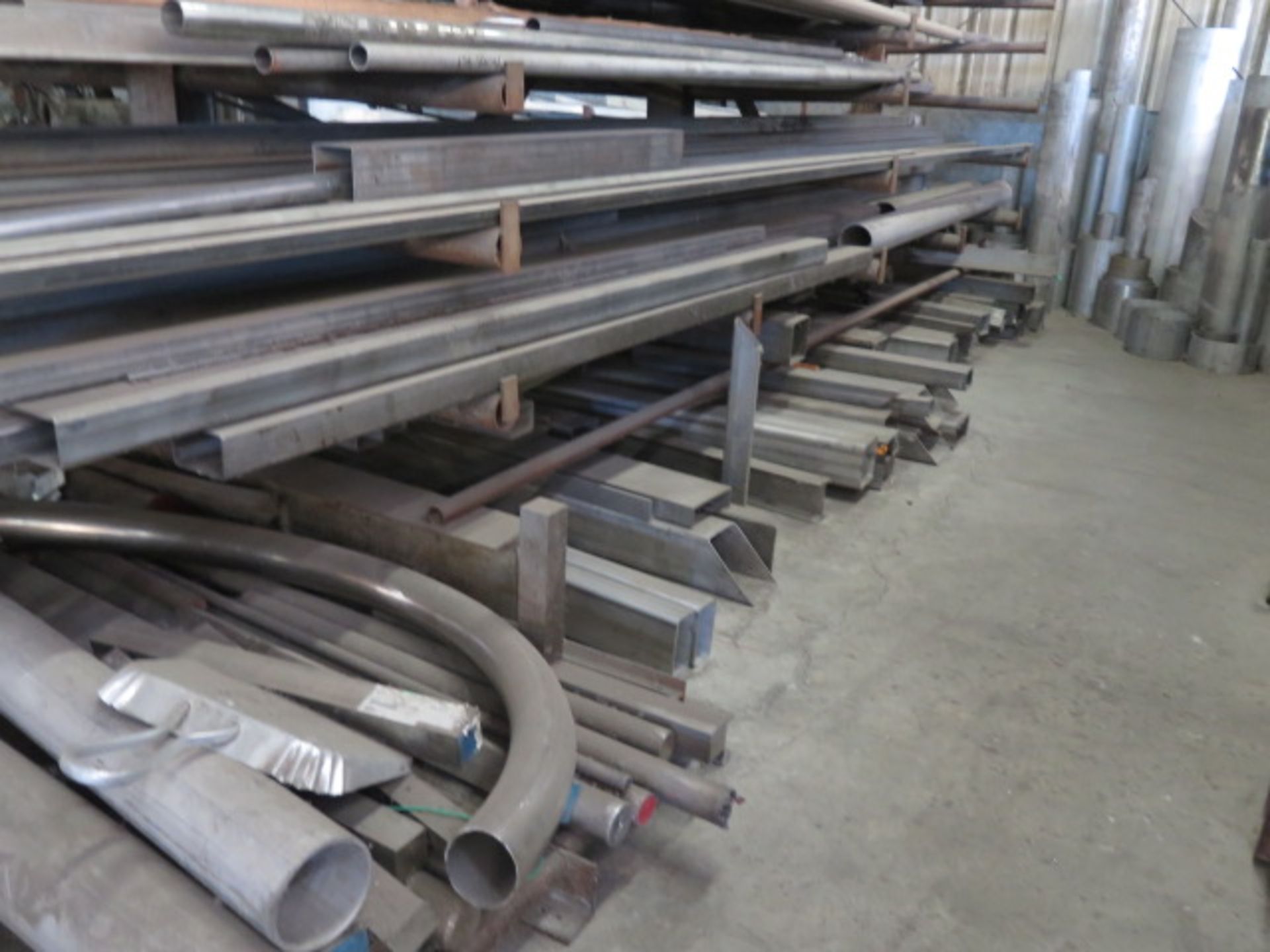 Stainless, Aluminum, Copper and Steel Tube, Channel and Angle Stock w/ Racks (SOLD AS-IS - NO - Image 10 of 21