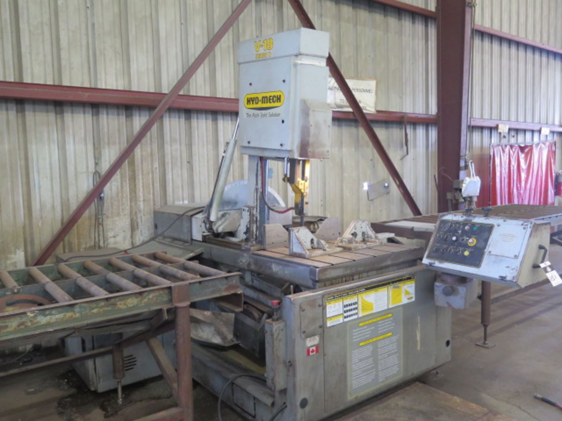 Hyd-Mech V-18 18” Vertical Miter Band Saw s/n J0701940 w/ Hyd-Mech Controls, Hydraulic, SOLD AS IS - Image 2 of 18