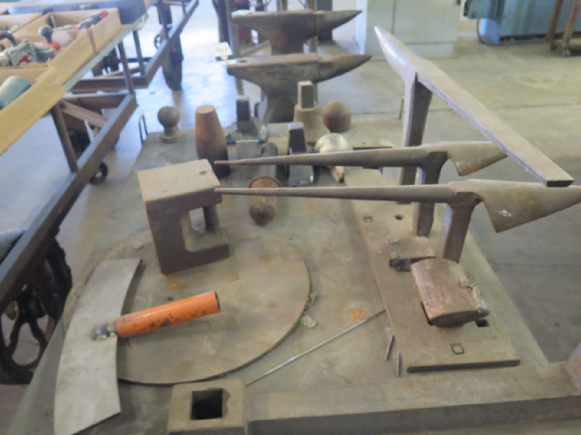 Blacksmiths Forming Tools w/ Table (SOLD AS-IS - NO WARRANTY) - Image 5 of 8