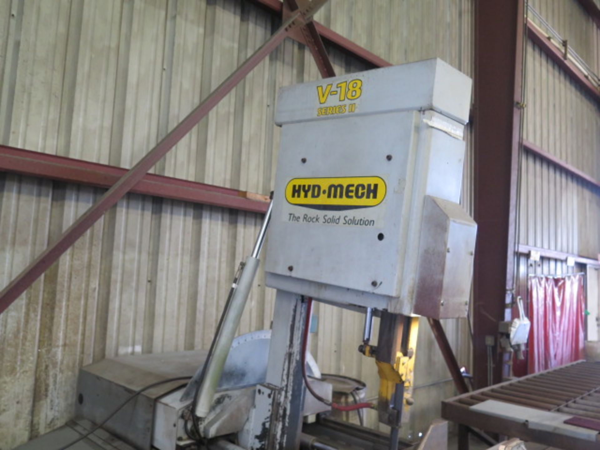 Hyd-Mech V-18 18” Vertical Miter Band Saw s/n J0701940 w/ Hyd-Mech Controls, Hydraulic, SOLD AS IS - Image 4 of 18