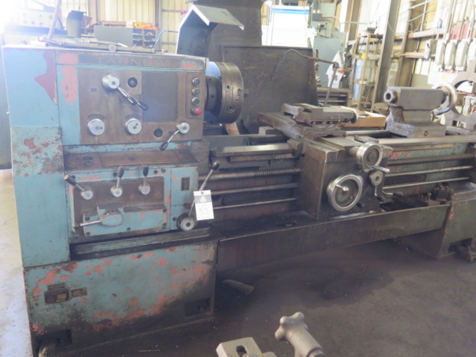 Tarnow TUJ-50 21” x 65” Geared Head Gap Lathe s/n 1300 w/ 71-1800 RPM, Inch/mm Threading, SOLD AS IS