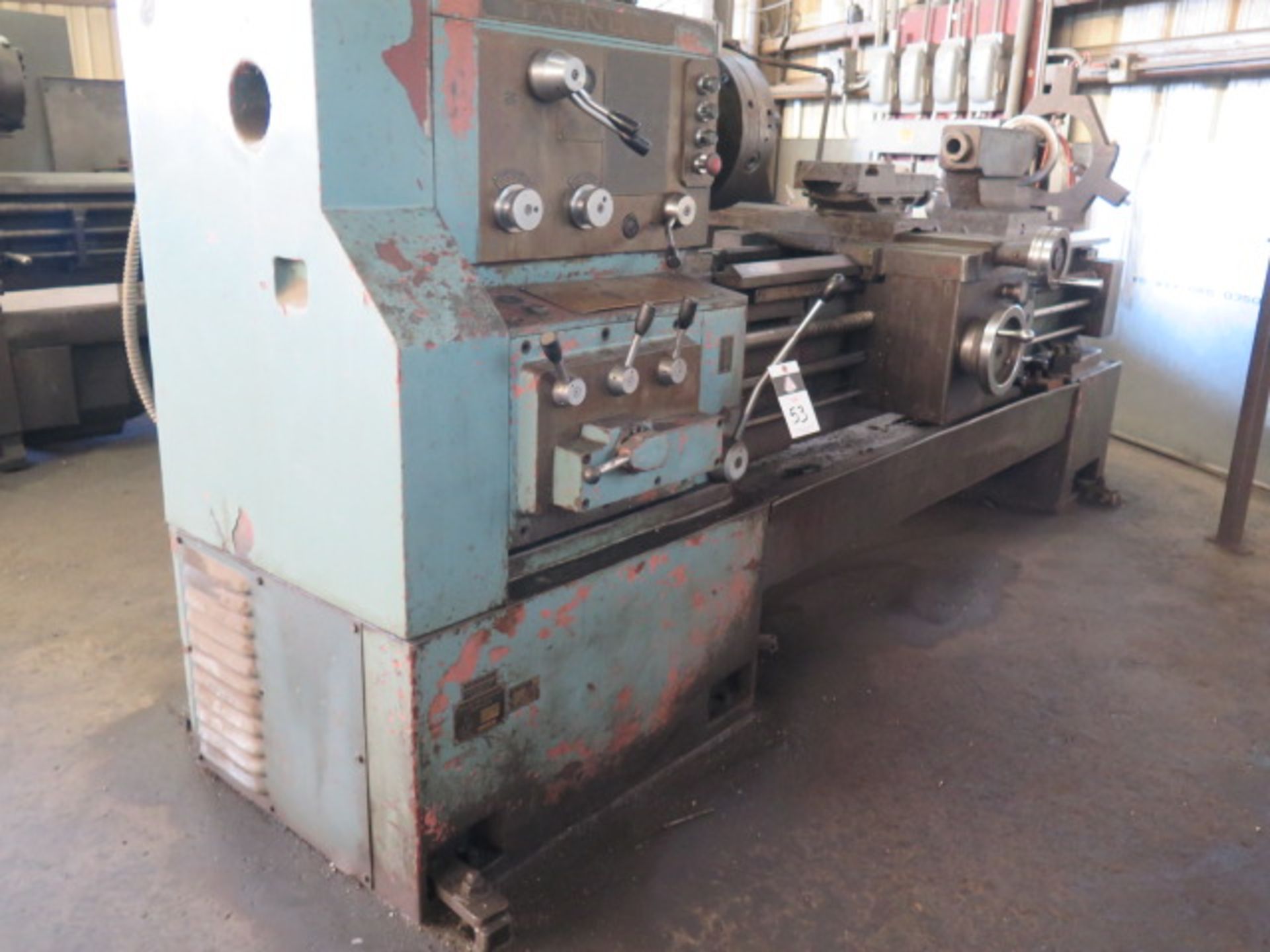 Tarnow TUJ-50 21” x 65” Geared Head Gap Lathe s/n 1300 w/ 71-1800 RPM, Inch/mm Threading, SOLD AS IS - Image 2 of 9
