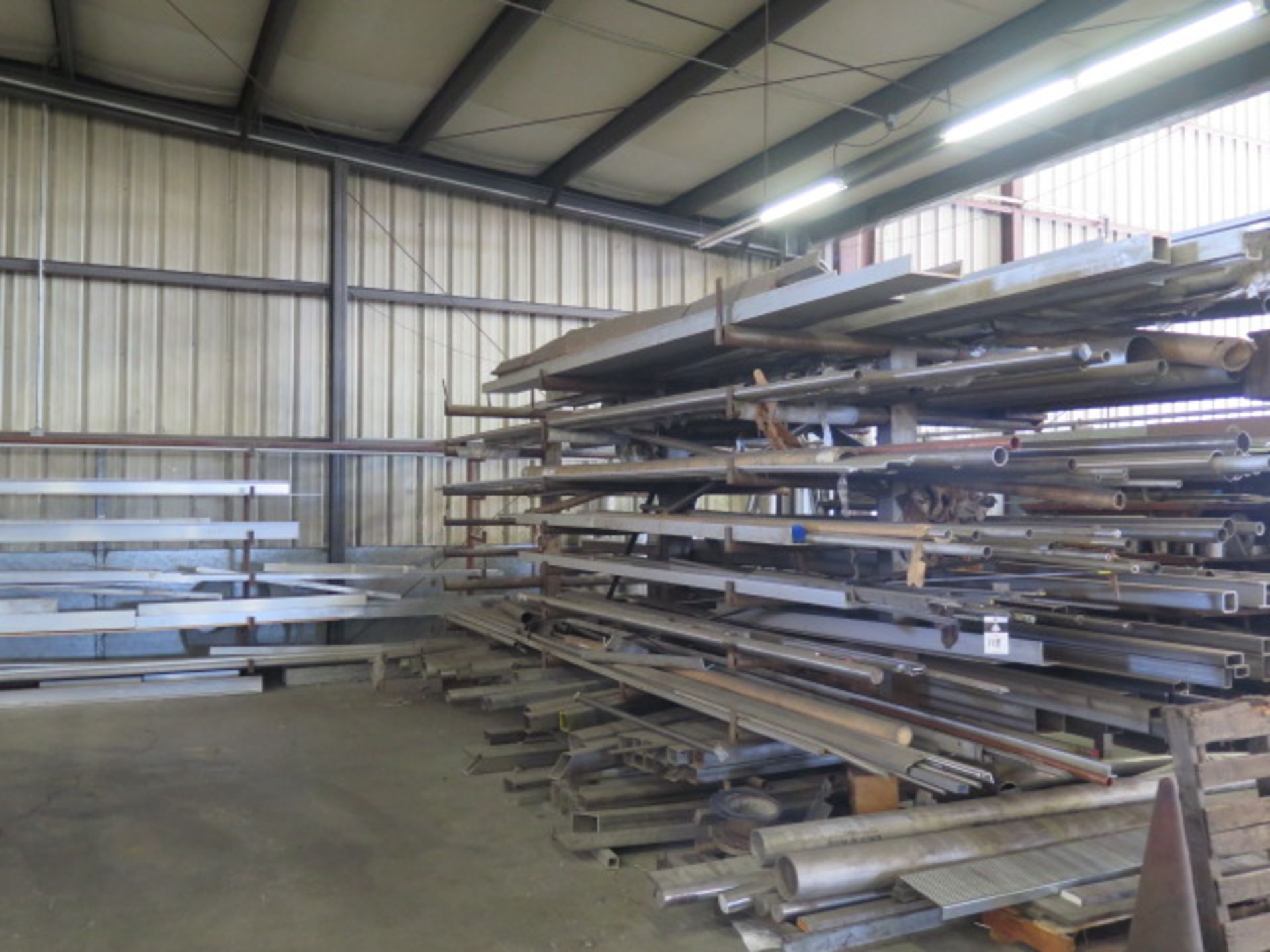 Stainless, Aluminum, Copper and Steel Tube, Channel and Angle Stock w/ Racks (SOLD AS-IS - NO