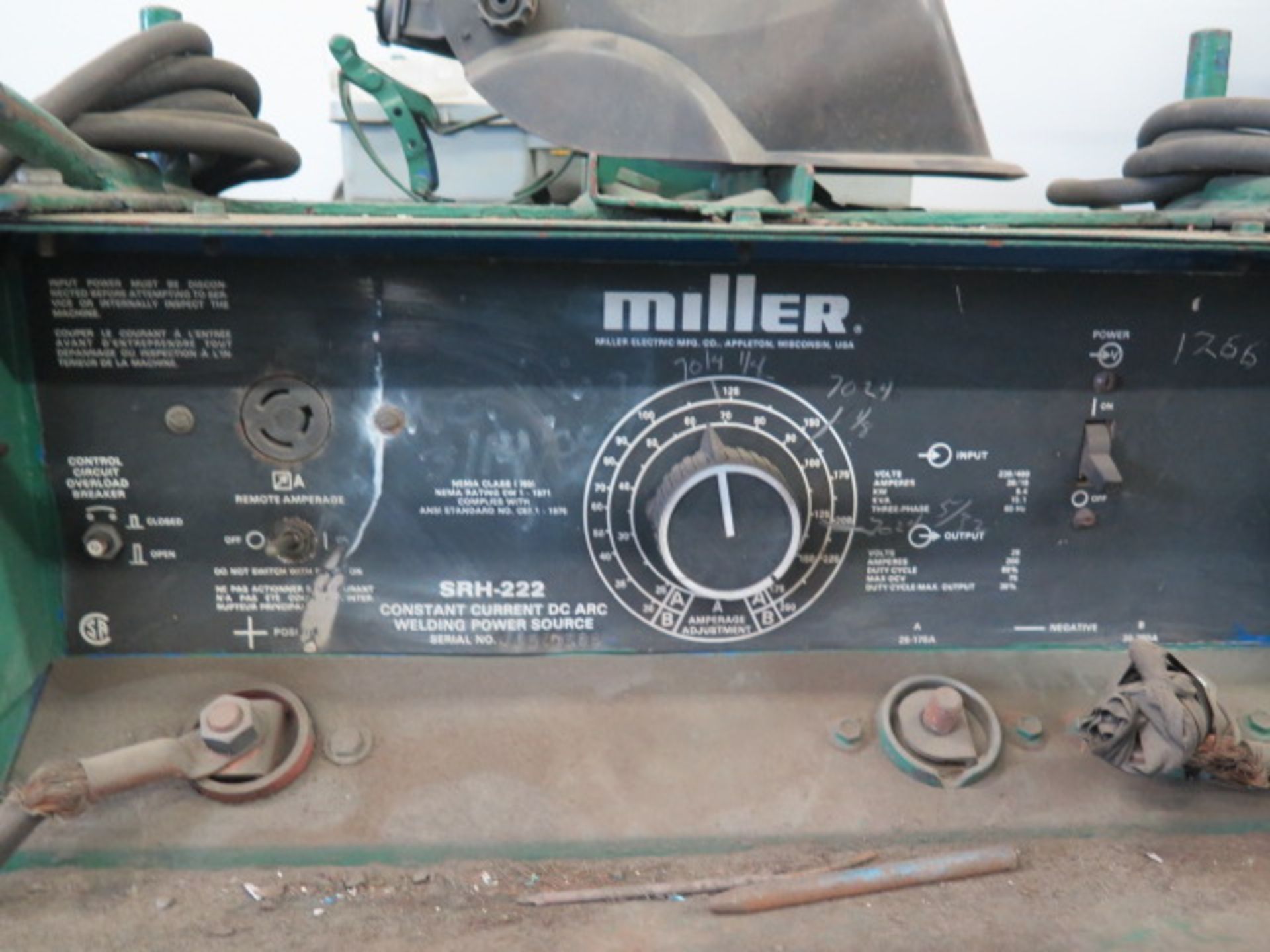 Miller SRH-222 CC-DC Arc Welding Power Source (SOLD AS-IS - NO WARRANTY) - Image 4 of 4