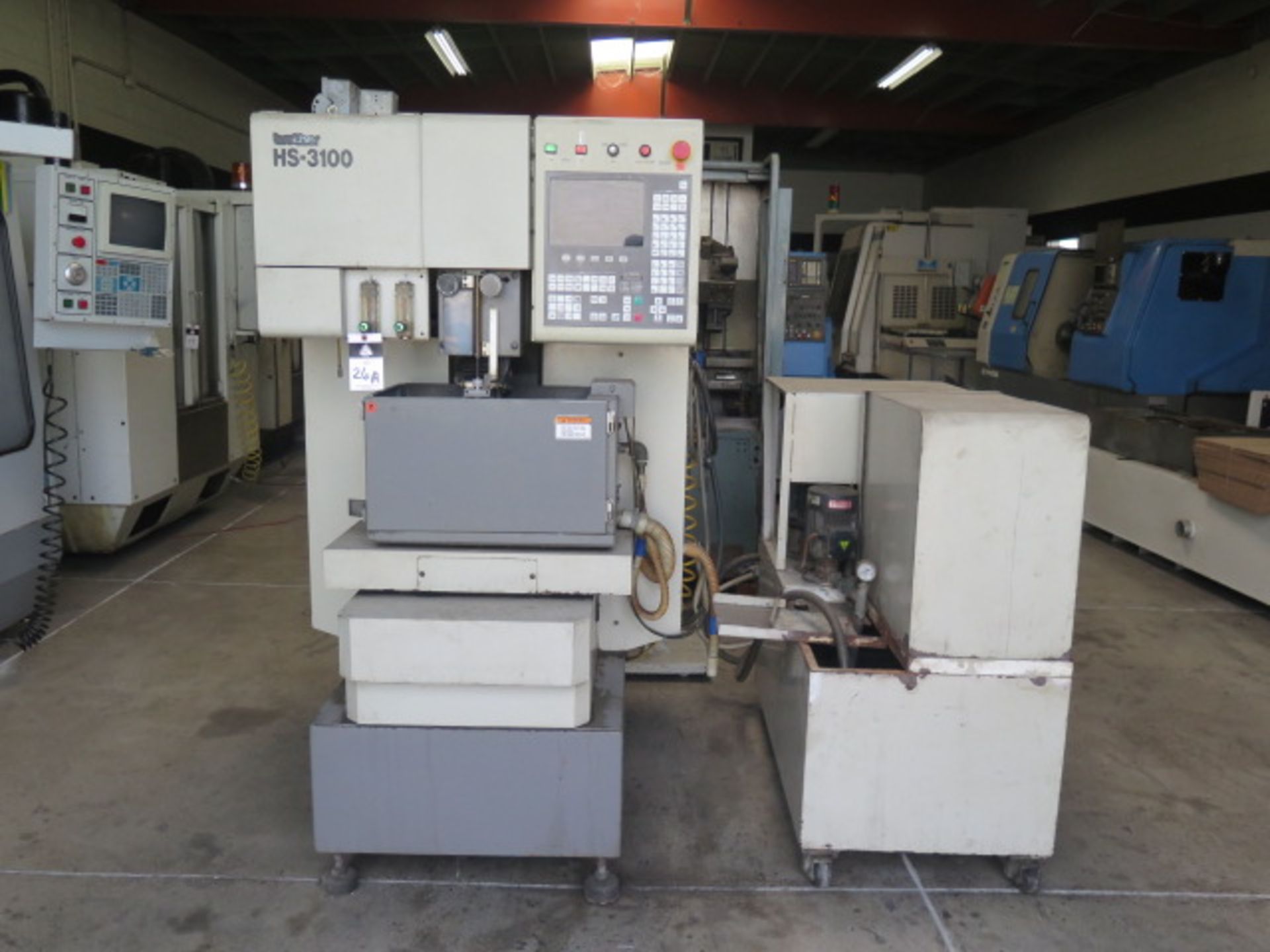 Brother HS-3100 CNC Wire EDM s/n 111120 w/ Brother CNC Controls, 8 3/4" x 11" Work Area, SOLD AS IS