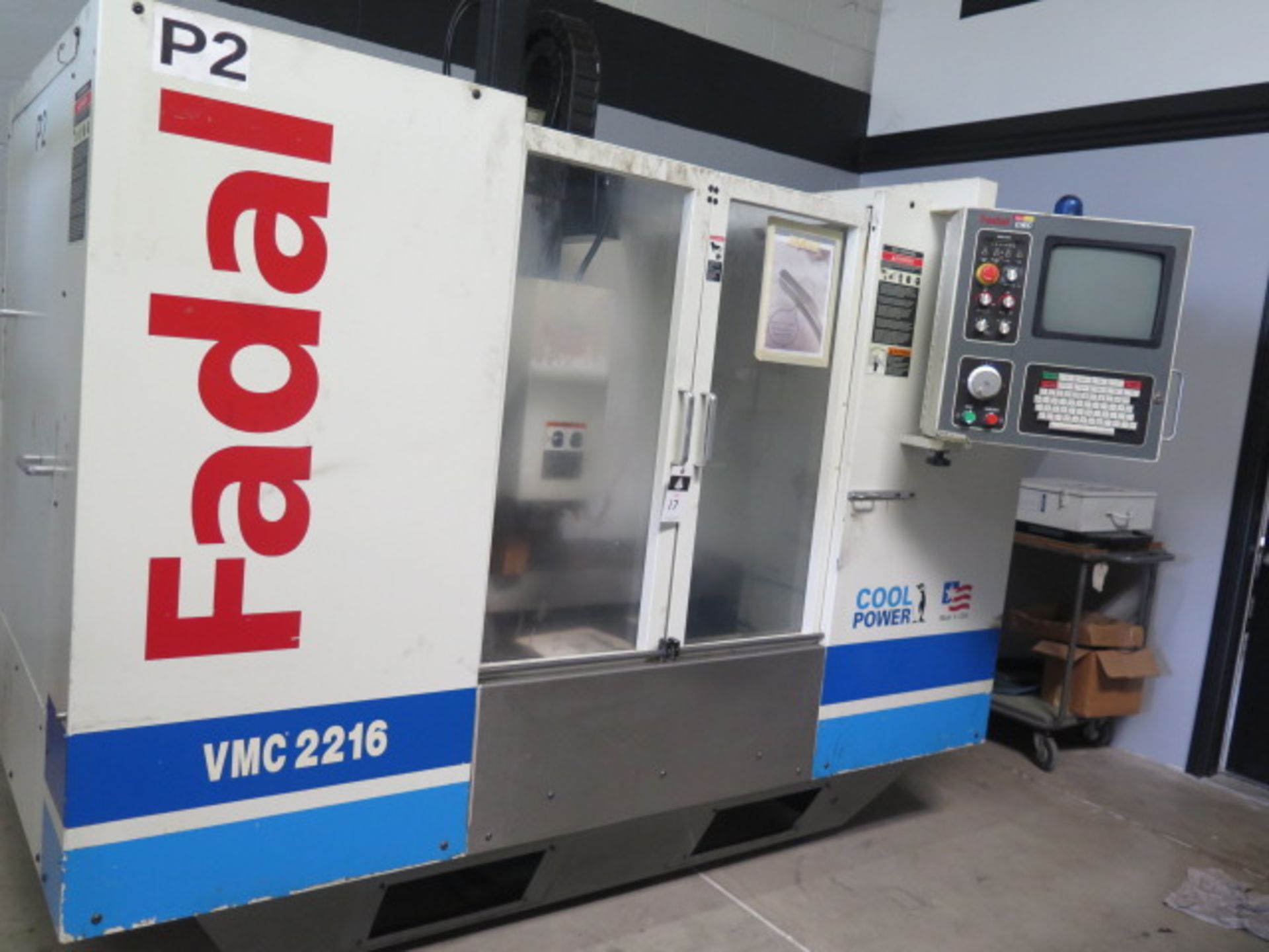 2001 Fadal VMC2216 CNC VMC s/n 012001011980 w/ Fadal Multi Processor, Has a Bad Spindle, SOLD AS IS