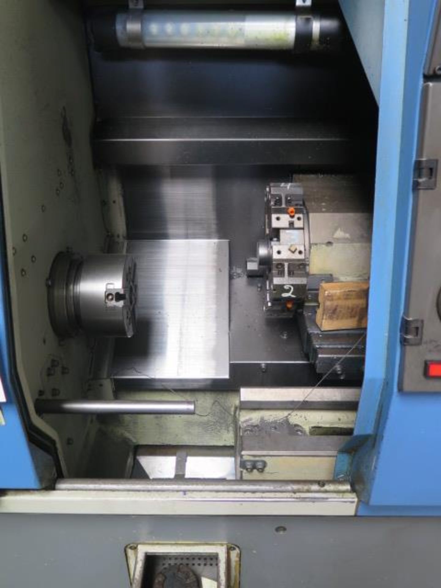 Hyundai Hit-8F CNC Turning Center s/n 14757011 w/ Fanuc 0-T Controls, 8-Station Turret, SOLD AS IS - Image 4 of 14