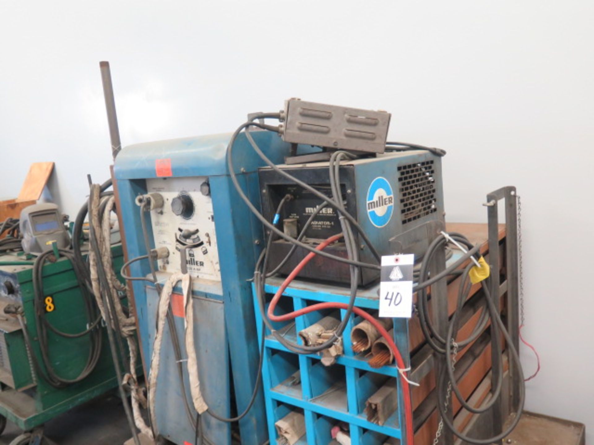 Miller 330 A/PB CC-AC/DC Arc Welding Power Source w/ Miller Radiator-1 Cooler, Cart (SOLD AS-IS - NO - Image 2 of 7