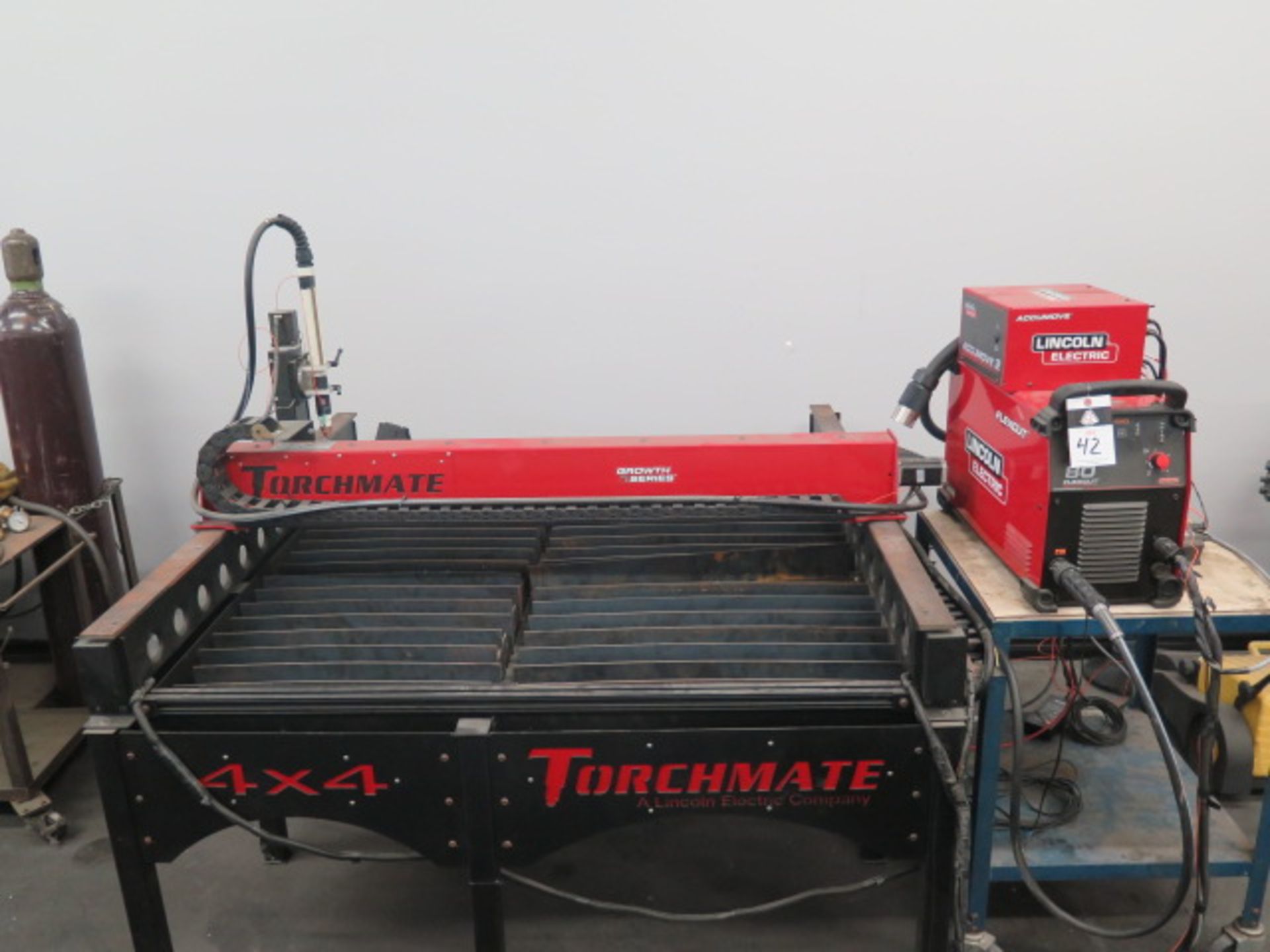 Lincoln Torchmate 4’ x 4’ “Growth Series” CNC Plasma Table (NEW – NO COMPUTER OR SOFTWARE)SOLD AS IS