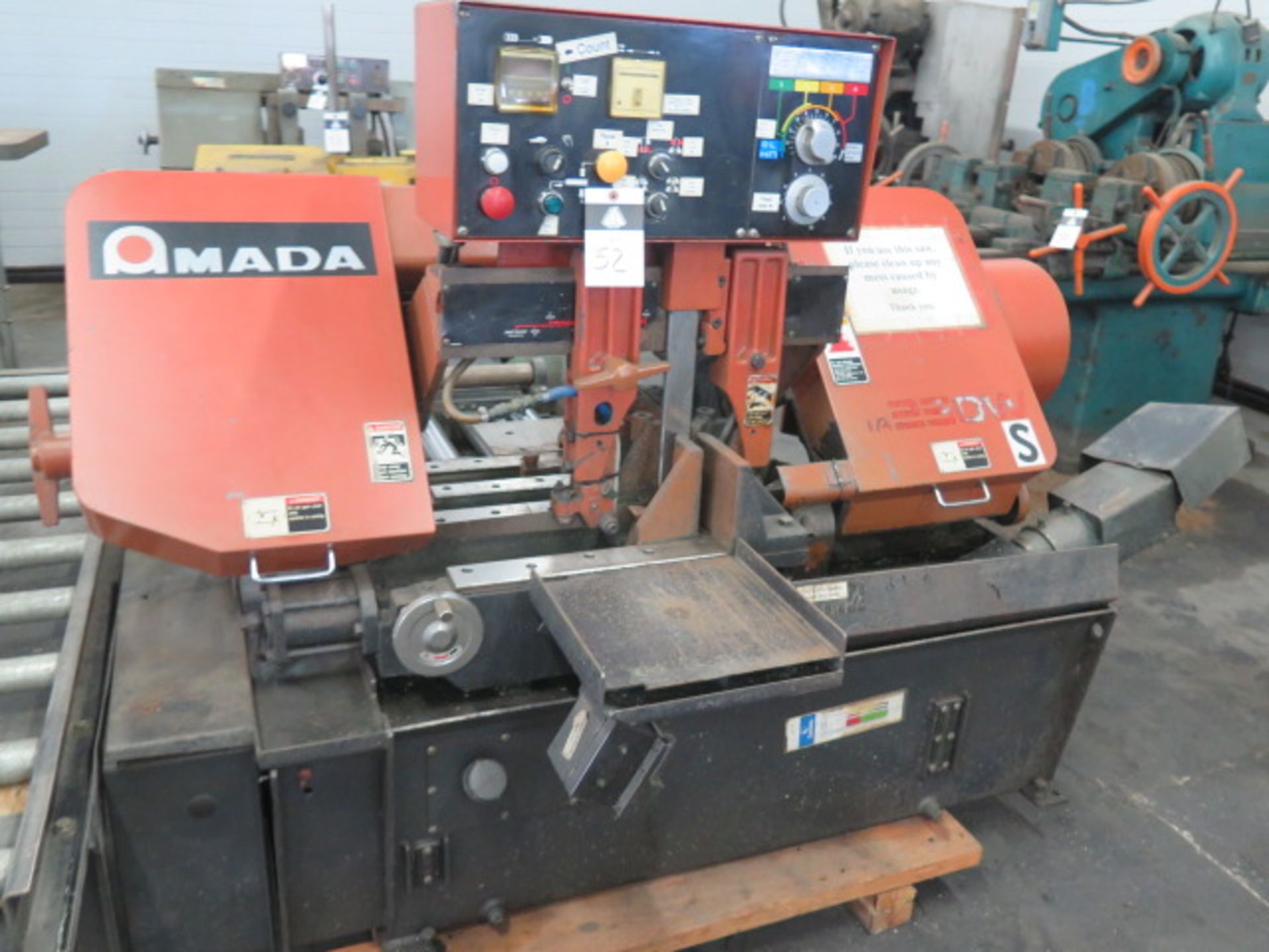 Amada HA-250W 10” Automatic Hydraulic Horizontal Band Saw s/n 25350889 SOLD AS IS - Image 2 of 13