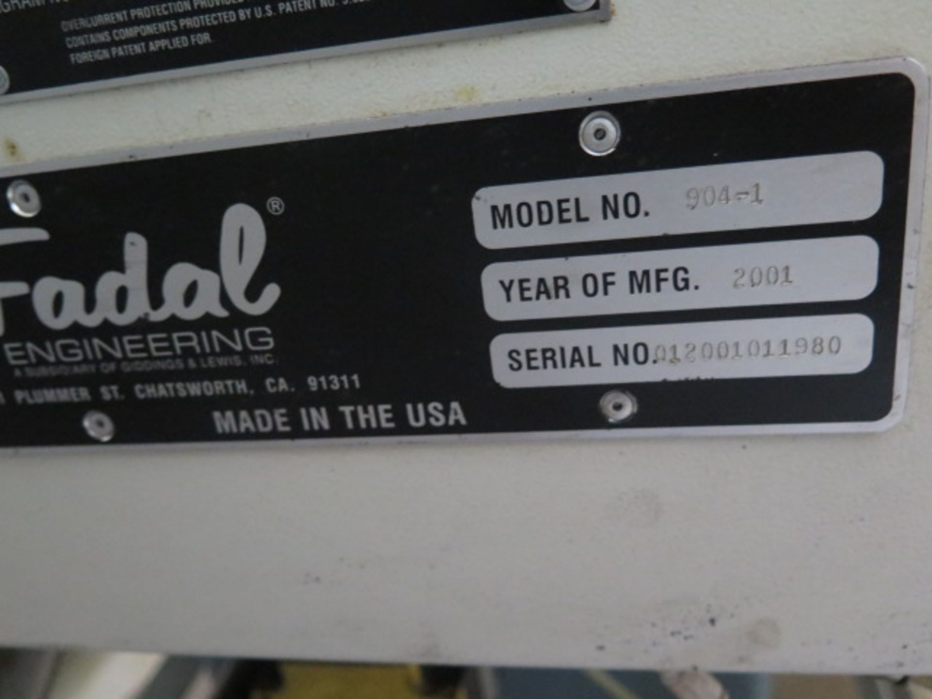 2001 Fadal VMC2216 CNC VMC s/n 012001011980 w/ Fadal Multi Processor, Has a Bad Spindle, SOLD AS IS - Image 14 of 14