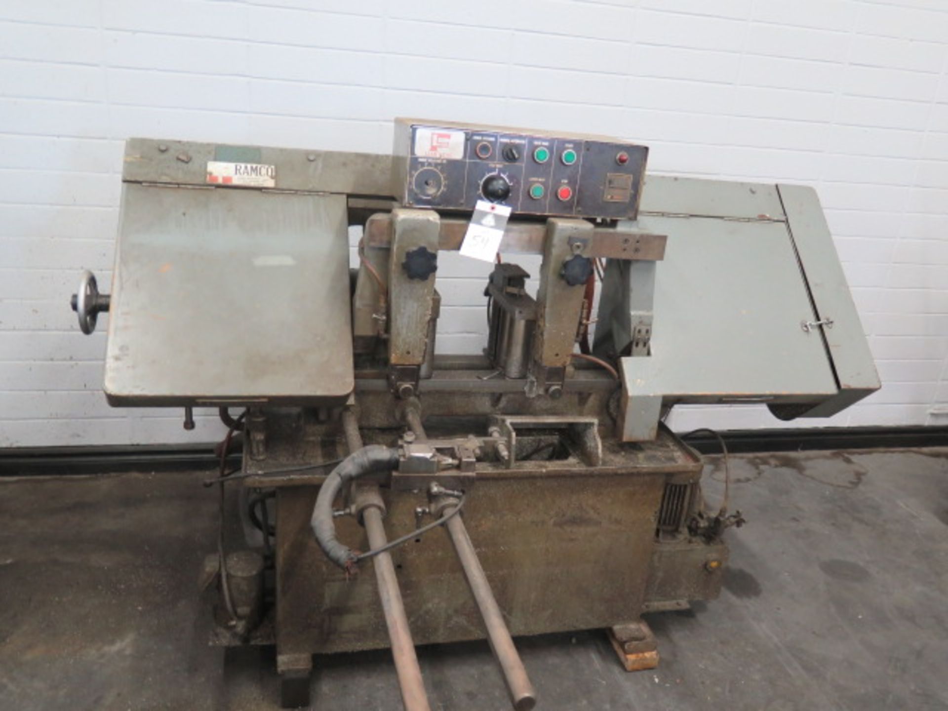Ramco 12” Automatic Horizontal Band Saw w/ Manual Clamping, Automatic Bar Feed w/ Stop, SOLD AS IS