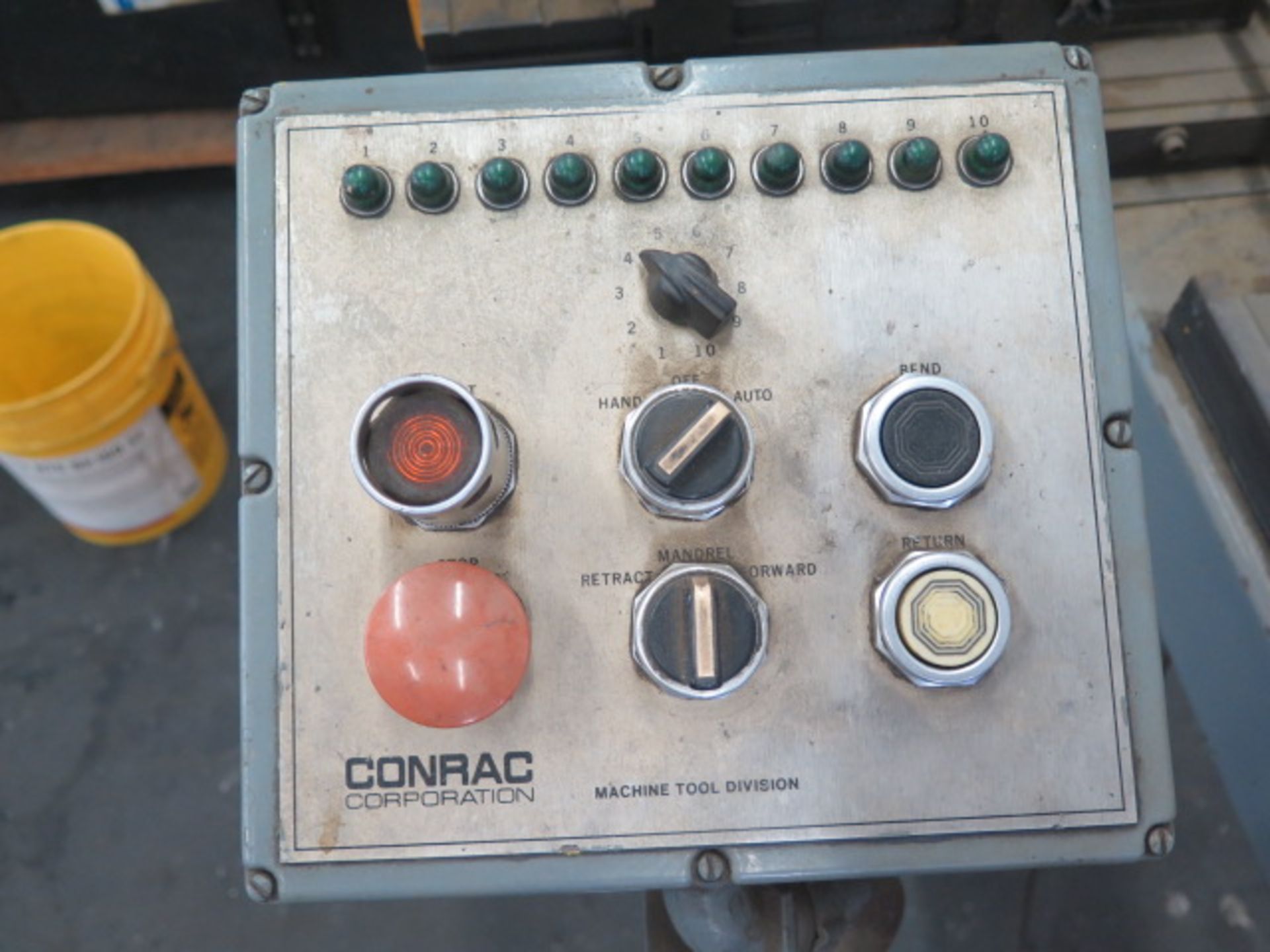 Conrac mdl. 210-R.H. Hydraulic Pipe and Tube Bender s/n 84642-171 w/ Conrac Controls (SOLD AS-IS - - Image 9 of 10