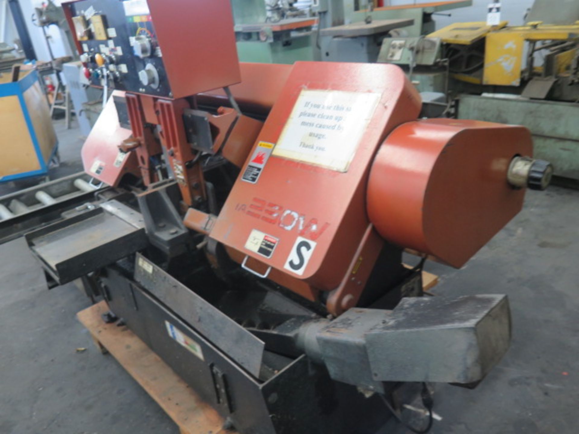 Amada HA-250W 10” Automatic Hydraulic Horizontal Band Saw s/n 25350889 SOLD AS IS - Image 5 of 13