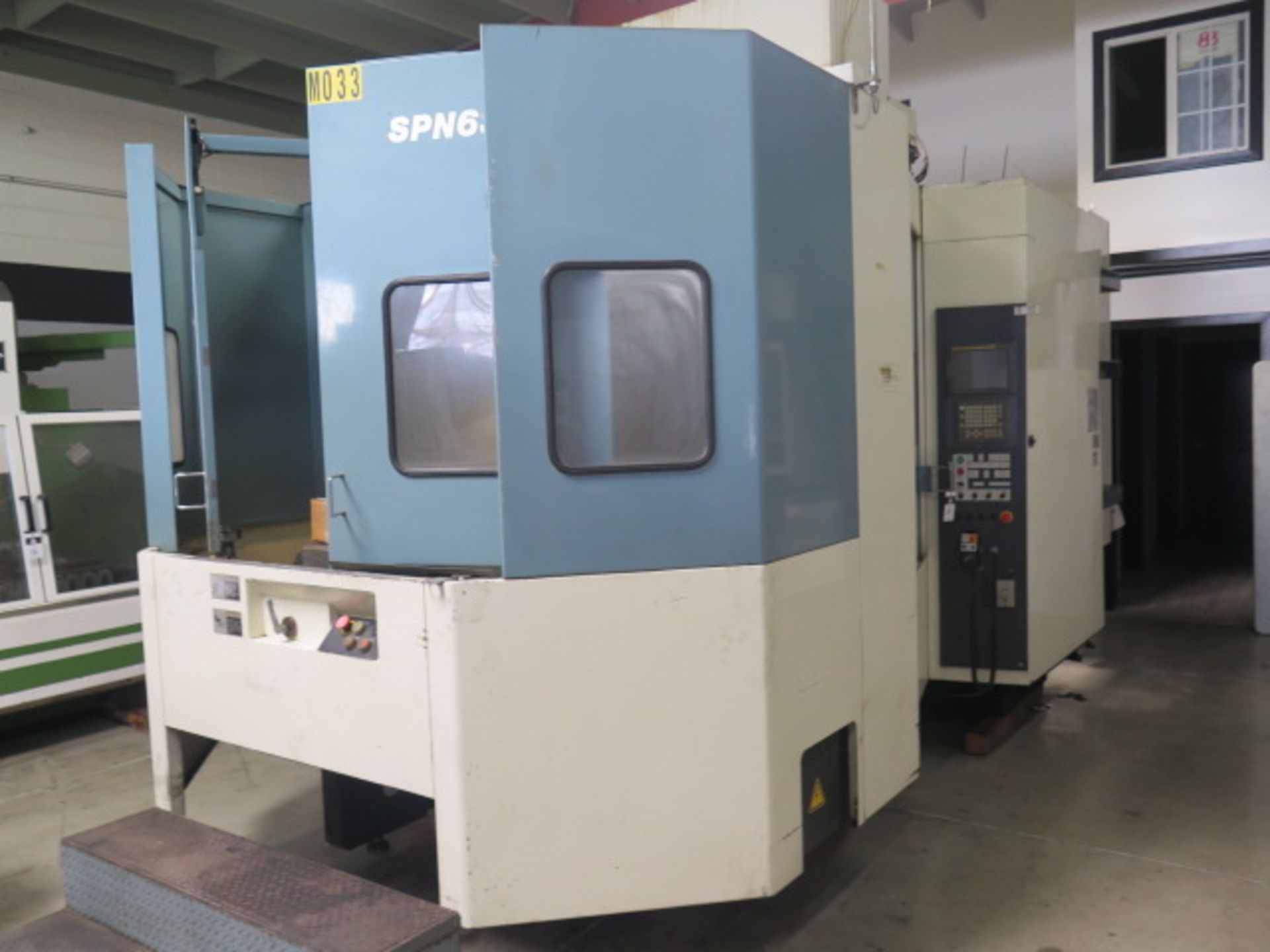 Nigata SPN66 2-Pallet 4-Axis CNC HMC s/n 46600095 w/ Fanuc 16i-M Controls, SOLD AS IS - Image 2 of 24