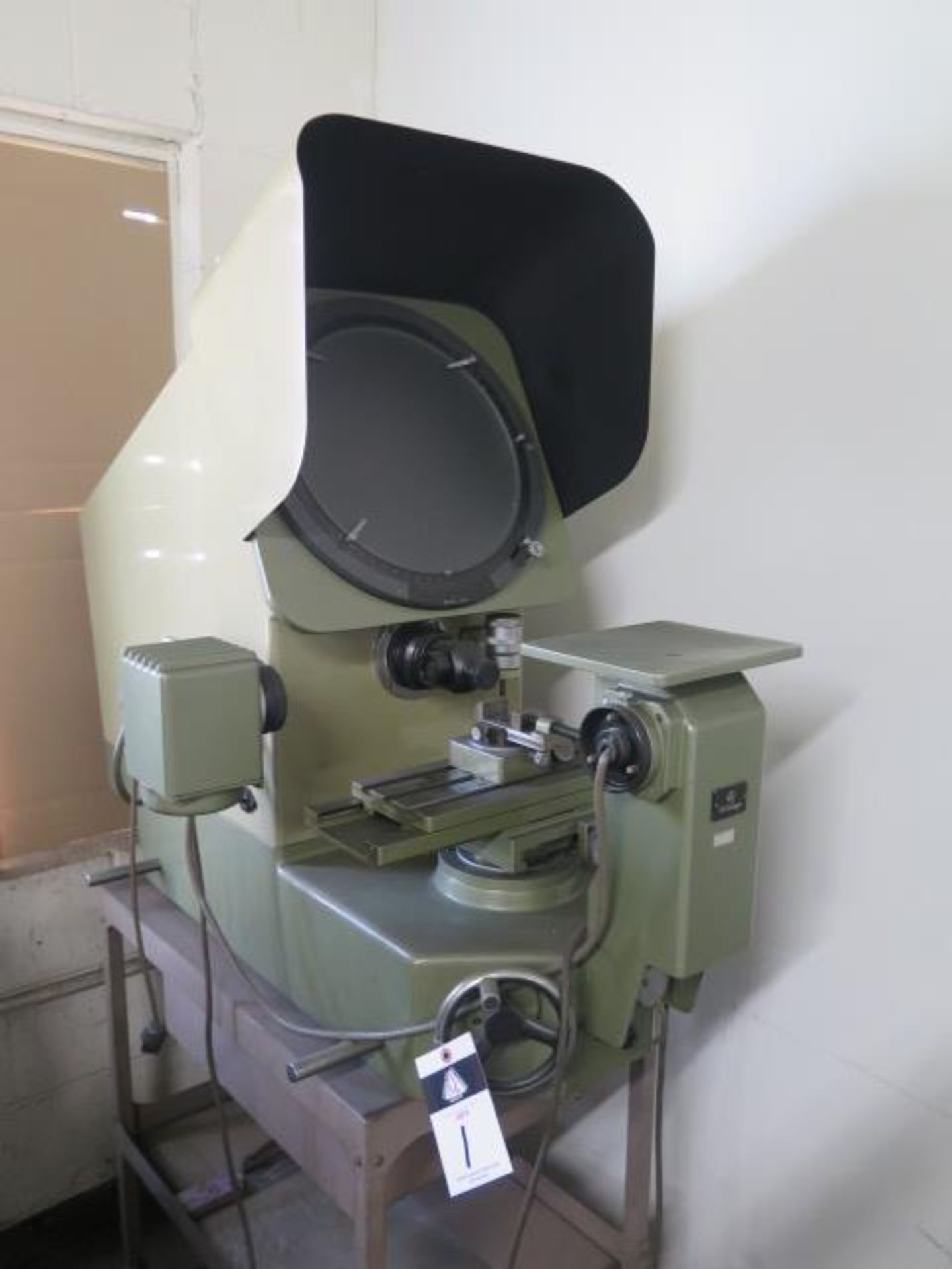 Mitutoyo PH-350A 13” Optical Comparator s/n 8108 w/ Micro, 10X, 20X and 50X Lenses, SOLD AS IS