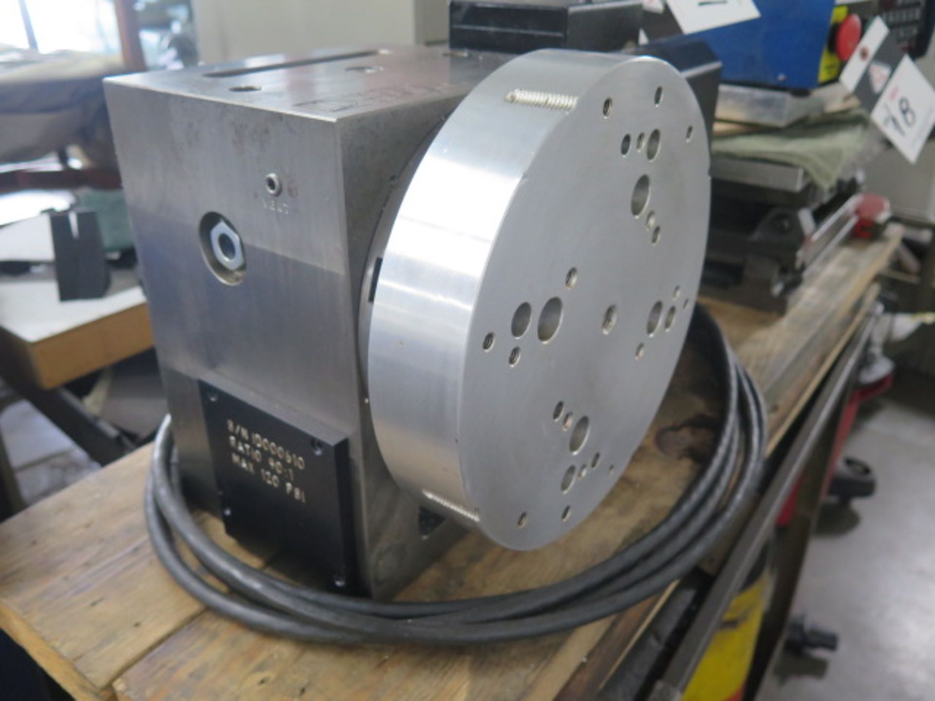 Index Designs 4th Axis 8” Rotary Head s/n ID000610 w/ Calmotion USB Indexer, 90:1 Ratio, SOLD AS IS - Image 2 of 11