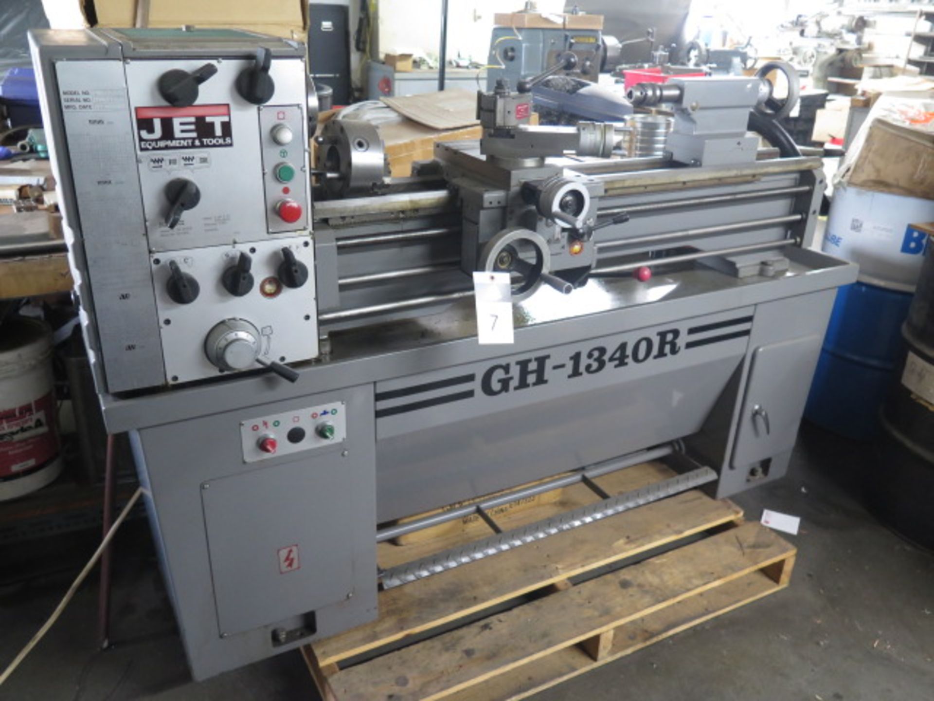 1990 Jet GH-1340R 13” x 40” Gap Bed Lathe s/n D9007-223R w/ 70-2000 RPM, Inch/mm, SOLD AS IS - Image 3 of 18