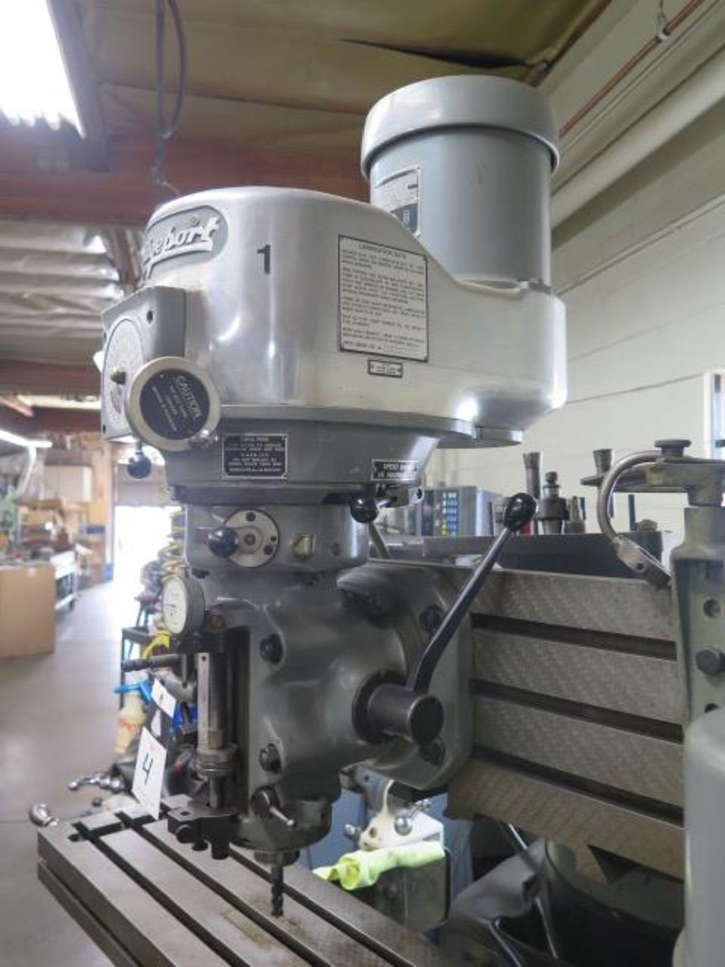 Bridgeport Vertical Mill s/n 114038 w/ Bridgeport “Line-A-Mill” Optical Line Tracing SOLD AS IS - Image 5 of 20