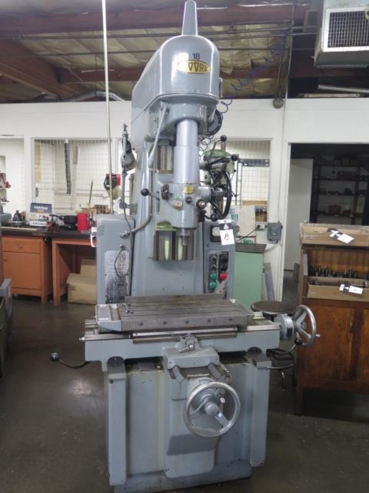 Moore No. 3 Jig Boring Machine s/n B146 w/ 0-2500RPM, 12” Quill Travel, Power Feeds, SOLD AS IS - Image 3 of 18