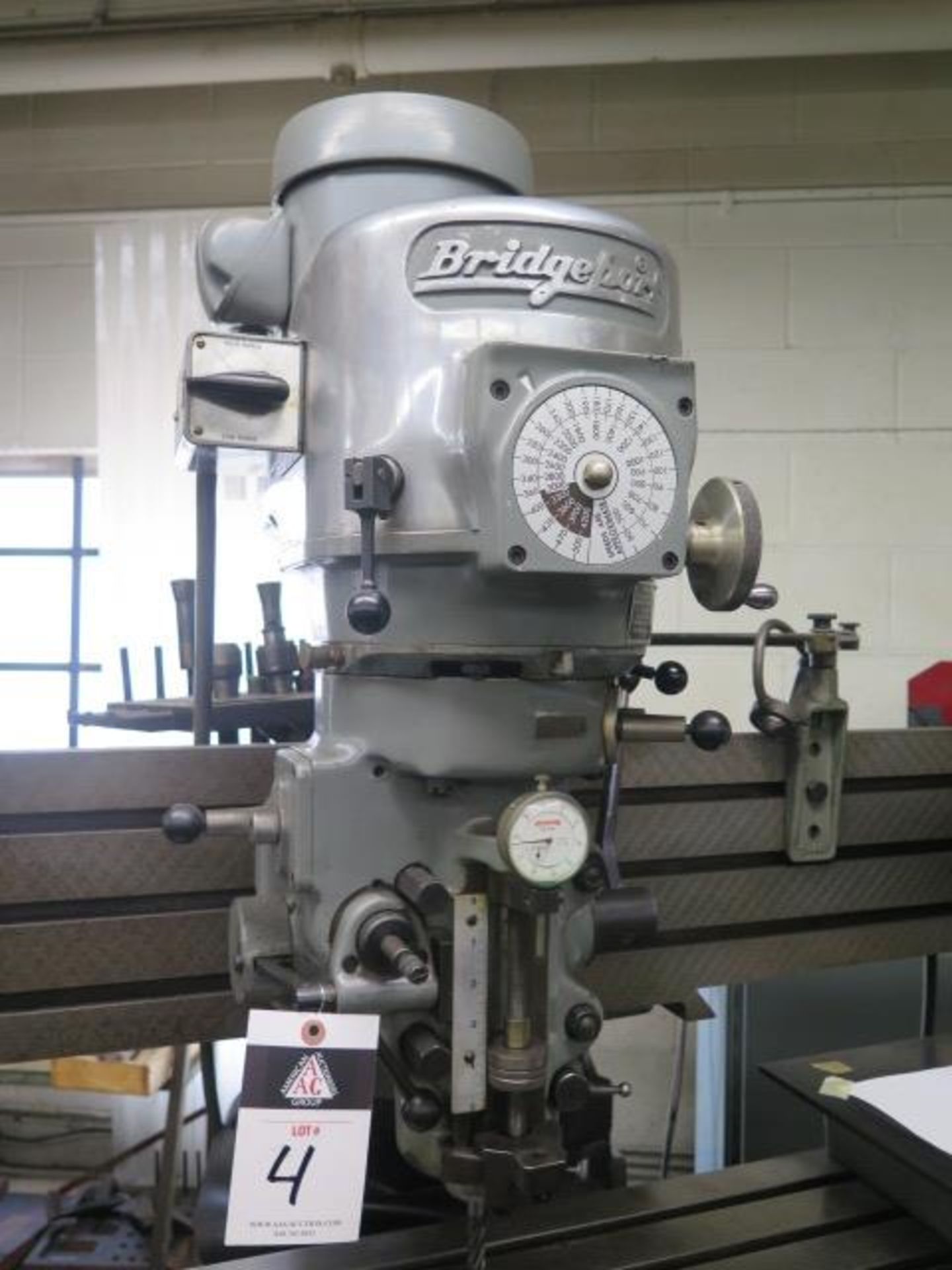 Bridgeport Vertical Mill s/n 114038 w/ Bridgeport “Line-A-Mill” Optical Line Tracing SOLD AS IS - Image 4 of 20