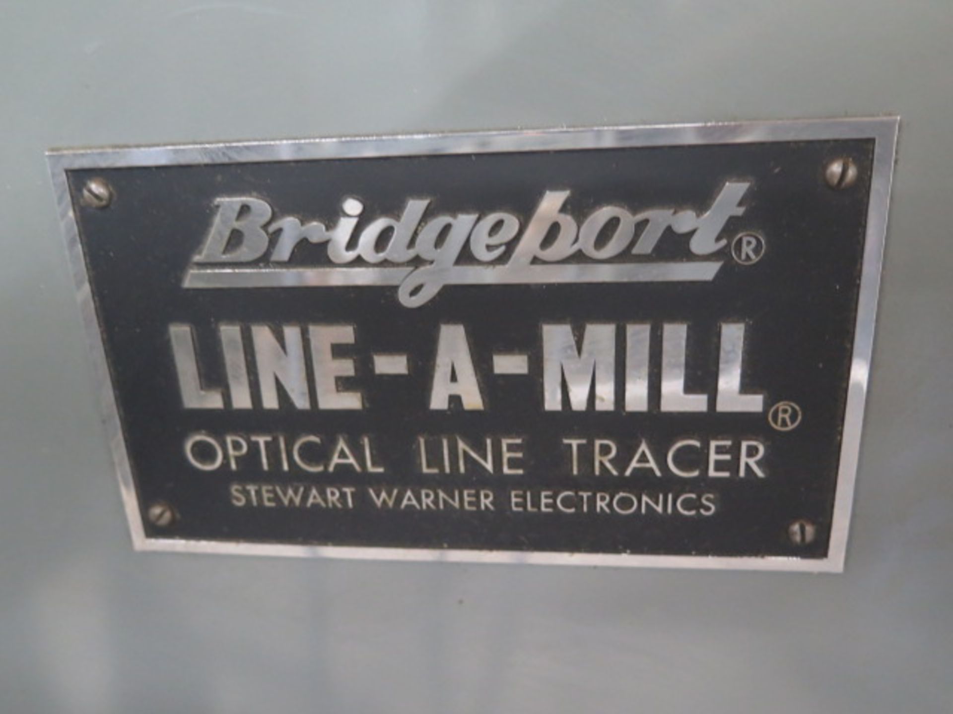 Bridgeport Vertical Mill s/n 114038 w/ Bridgeport “Line-A-Mill” Optical Line Tracing SOLD AS IS - Image 9 of 20