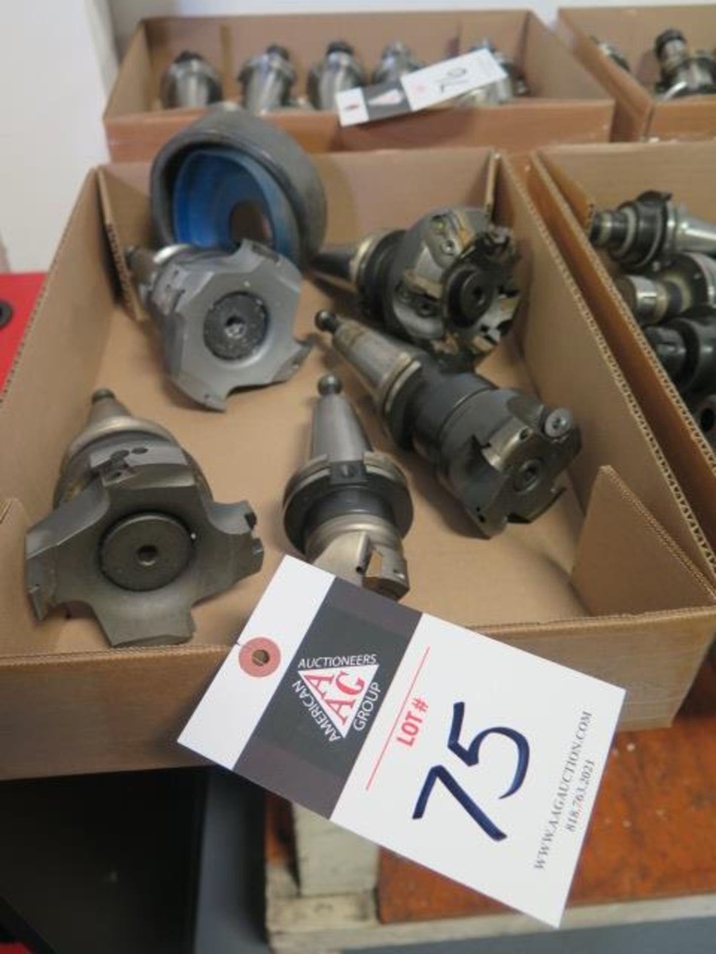 CAT-40 Taper Insert Shell Mills (5) (SOLD AS-IS - NO WARRANTY)