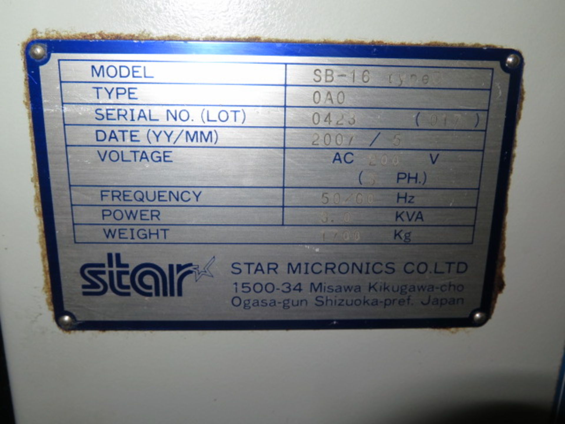 2007 Star SB-16 Twin Spindle CNC Screw Machine w/ Fanuc 18i-TB Controls, Full “C”, SOLD AS IS - Image 16 of 22