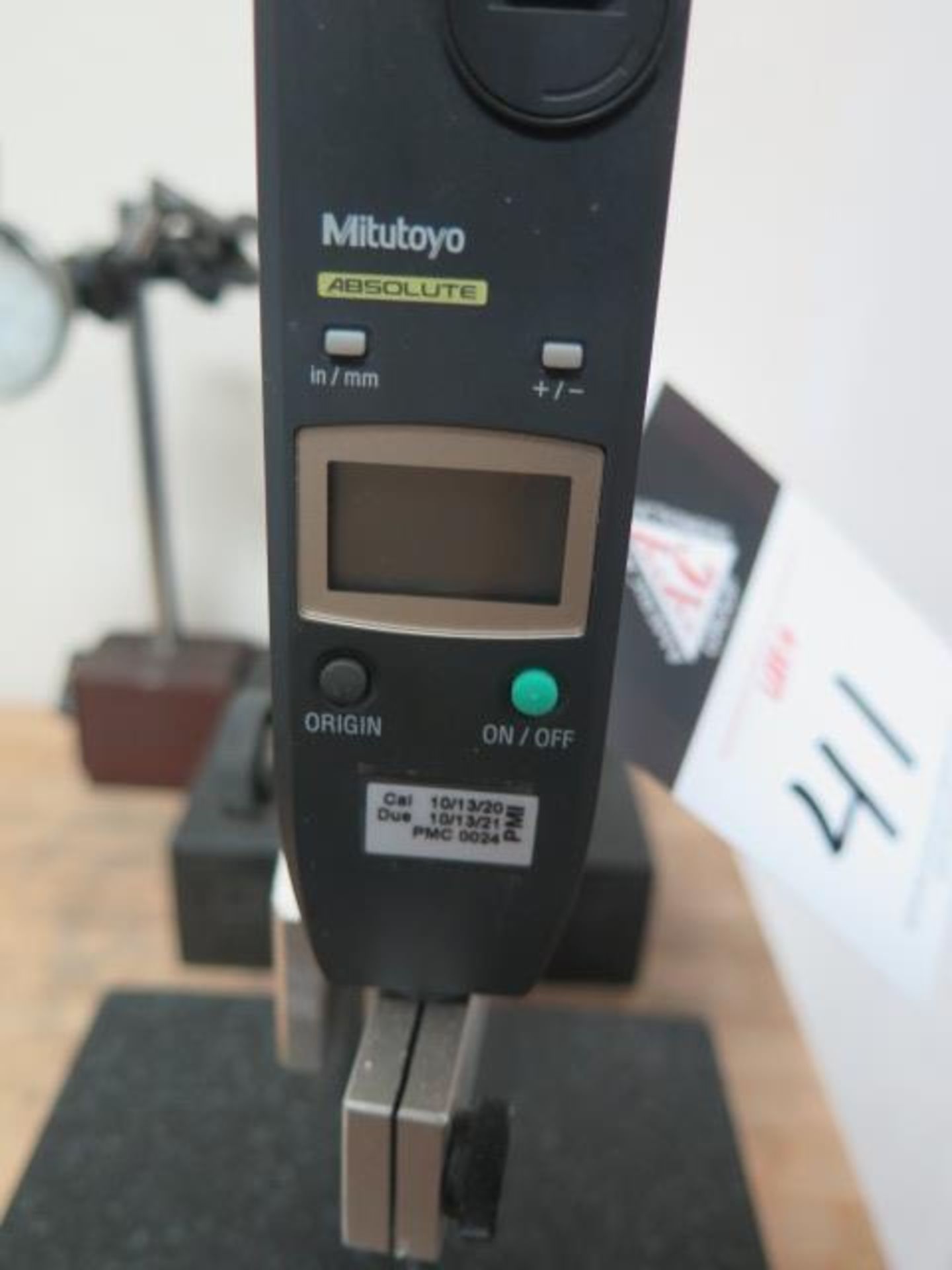 6" x 6" Granite Indicator Stand w/ Mitutoyo Digital Indicator (SOLD AS-IS - NO WARRANTY) - Image 2 of 3