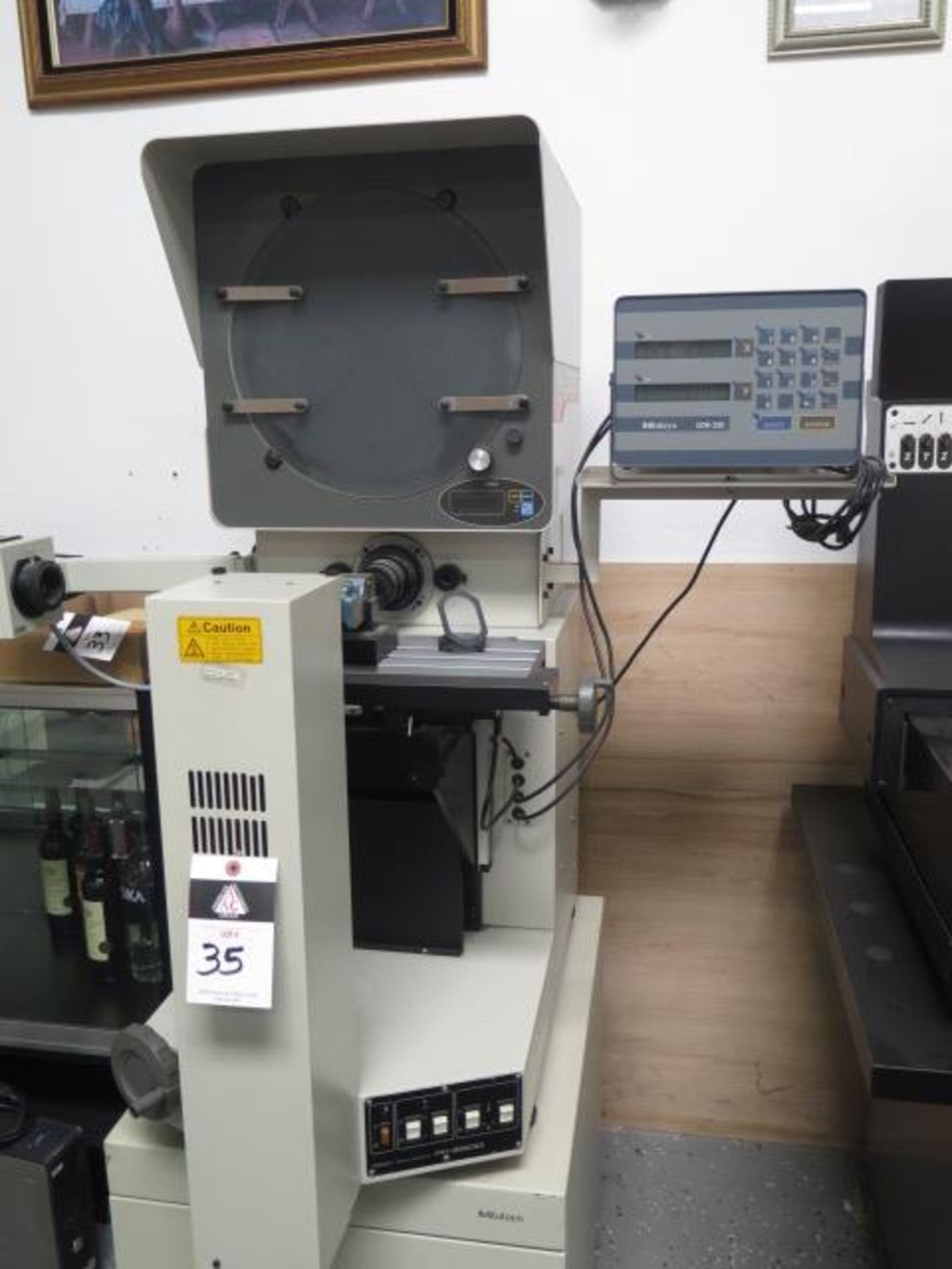 Mitutoyo PH-3500 15” Optical Comparator s/n 750161 w/ Mitutoyo UDR-220 Programmable DRO, Digital - Image 2 of 13