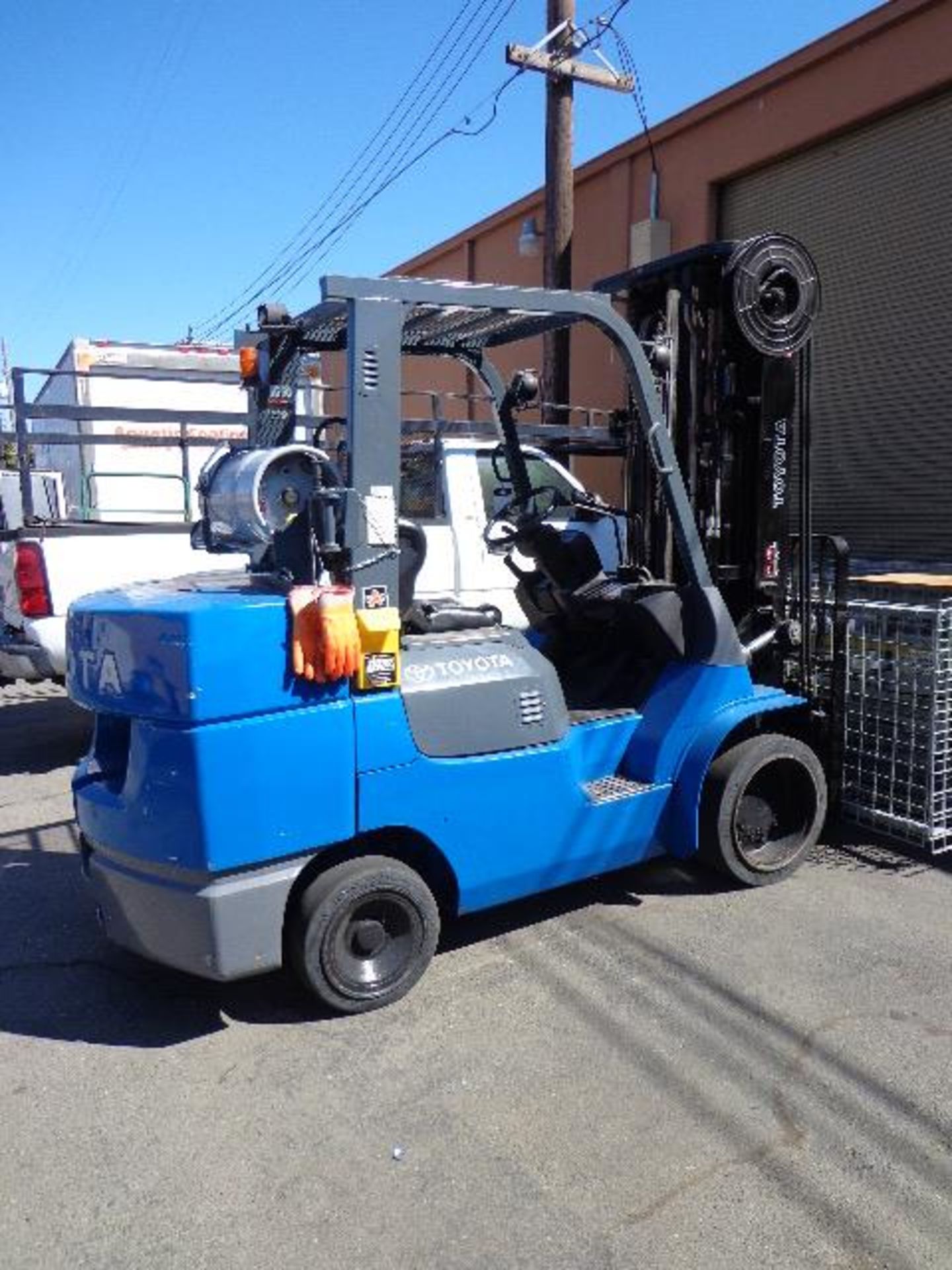 Toyota 7FGCU45 9000 Lb Cap LPG Forklift s/n 70247 w/ 3-Stage Mast, 187” Lift Height, SS, SOLD AS IS - Image 3 of 12