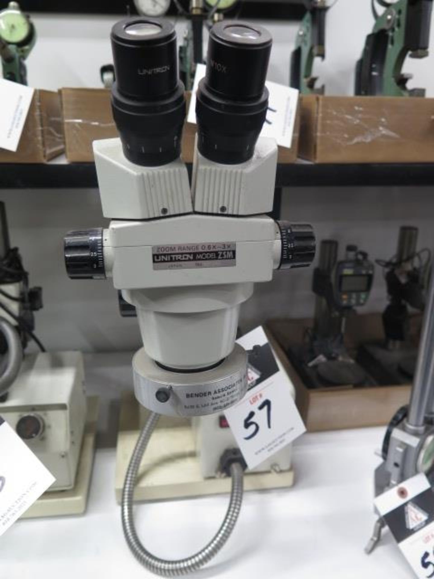 Unitron ZSM Stereo Microscope w/ Light Source (SOLD AS-IS - NO WARRANTY)
