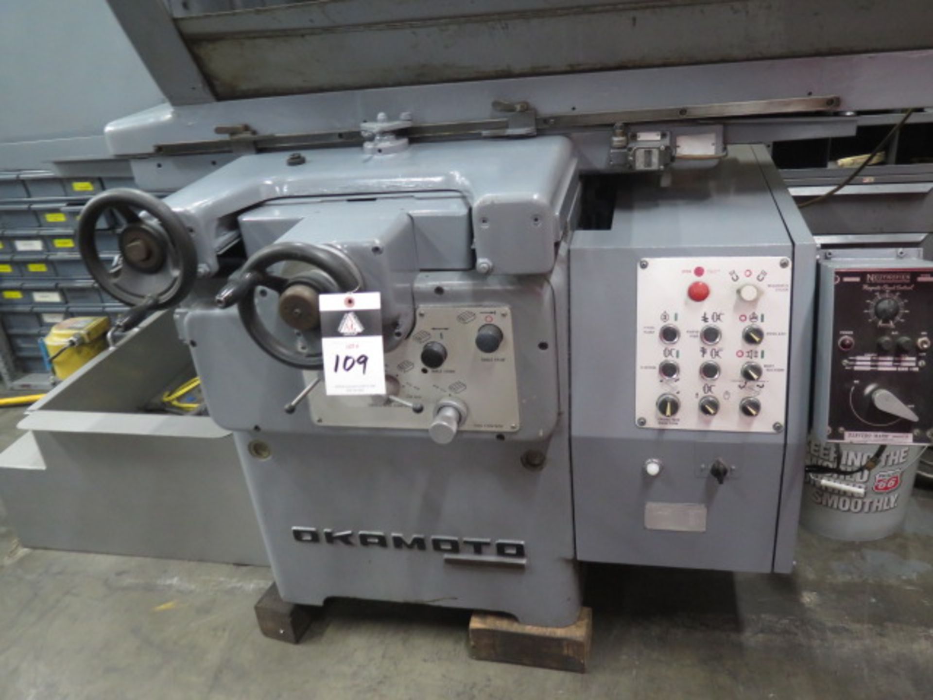 Okamoto Accugar 124 12” x 24” Automatic Hydraulic Surface Grinder s/n 8182 w/ Auto Cycles,SOLD AS IS - Image 3 of 13