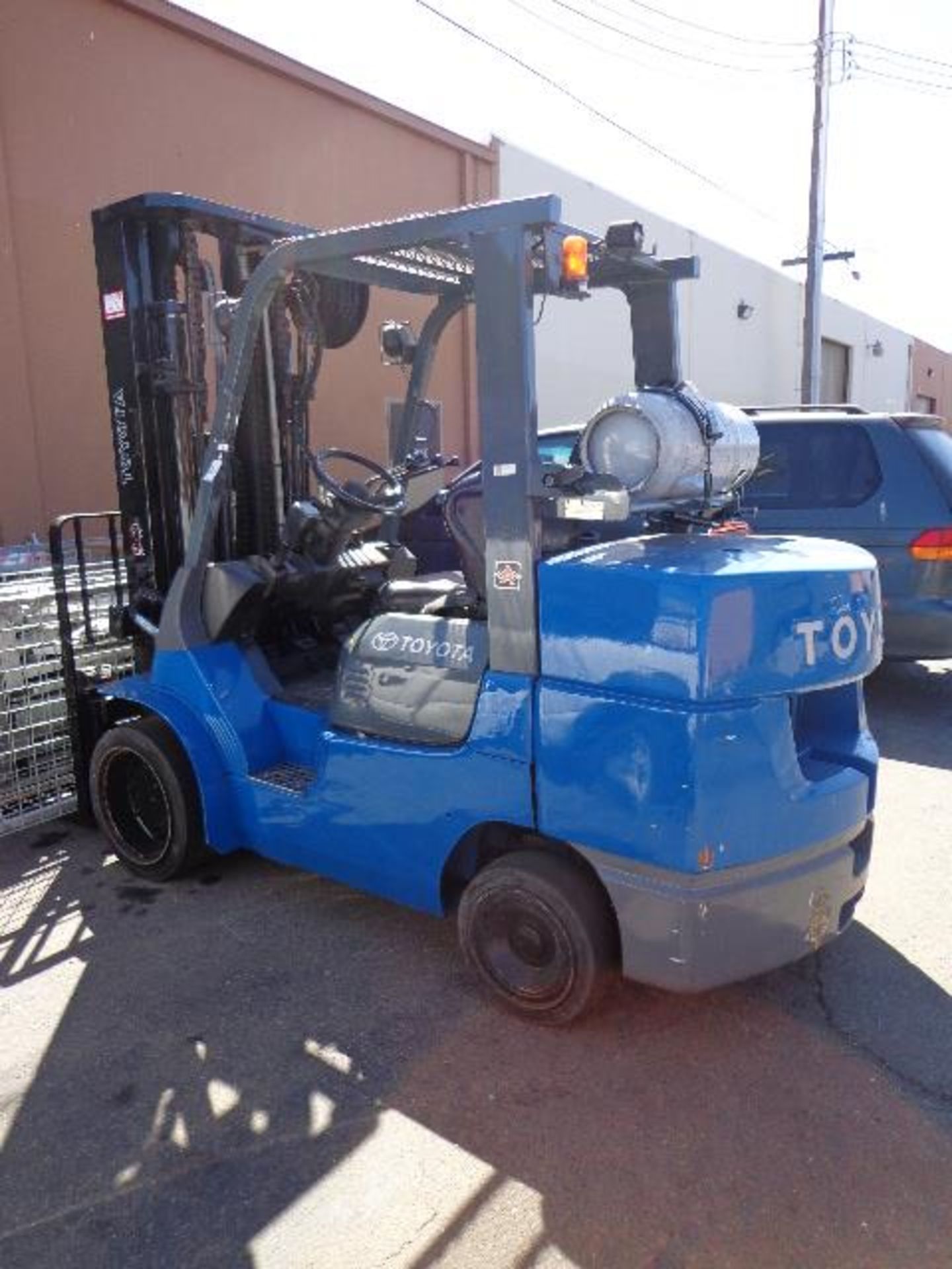 Toyota 7FGCU45 9000 Lb Cap LPG Forklift s/n 70247 w/ 3-Stage Mast, 187” Lift Height, SS, SOLD AS IS - Image 2 of 12
