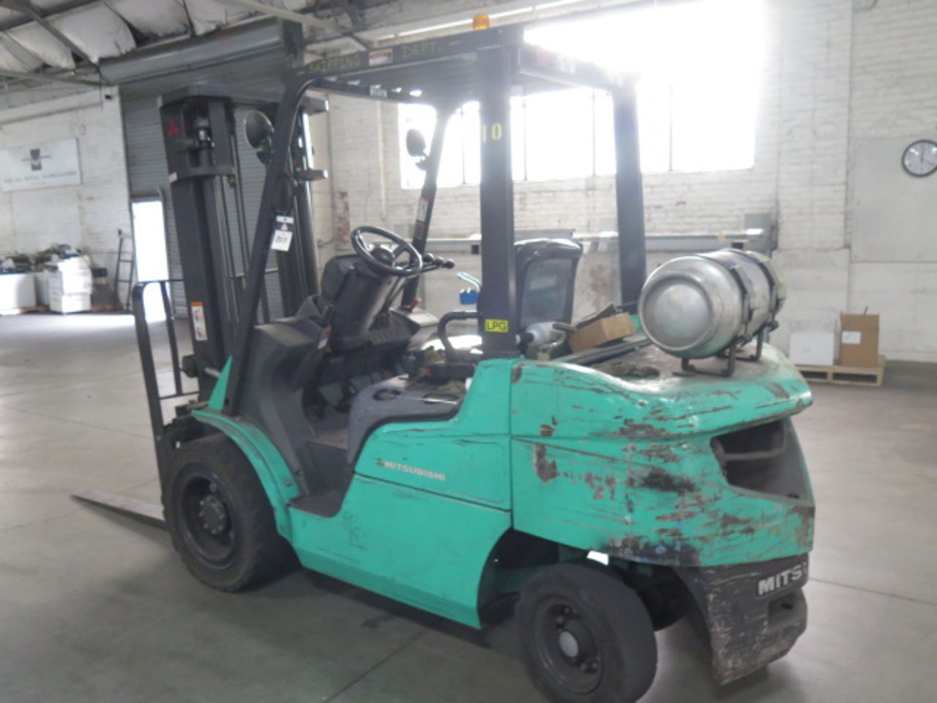 Mitsubishi FG30N 6000 Lb Cap LPG Forklift s/n AF13F10505 w/ 2-Stage Mast, 130” Lift SOLD AS IS - Image 2 of 16