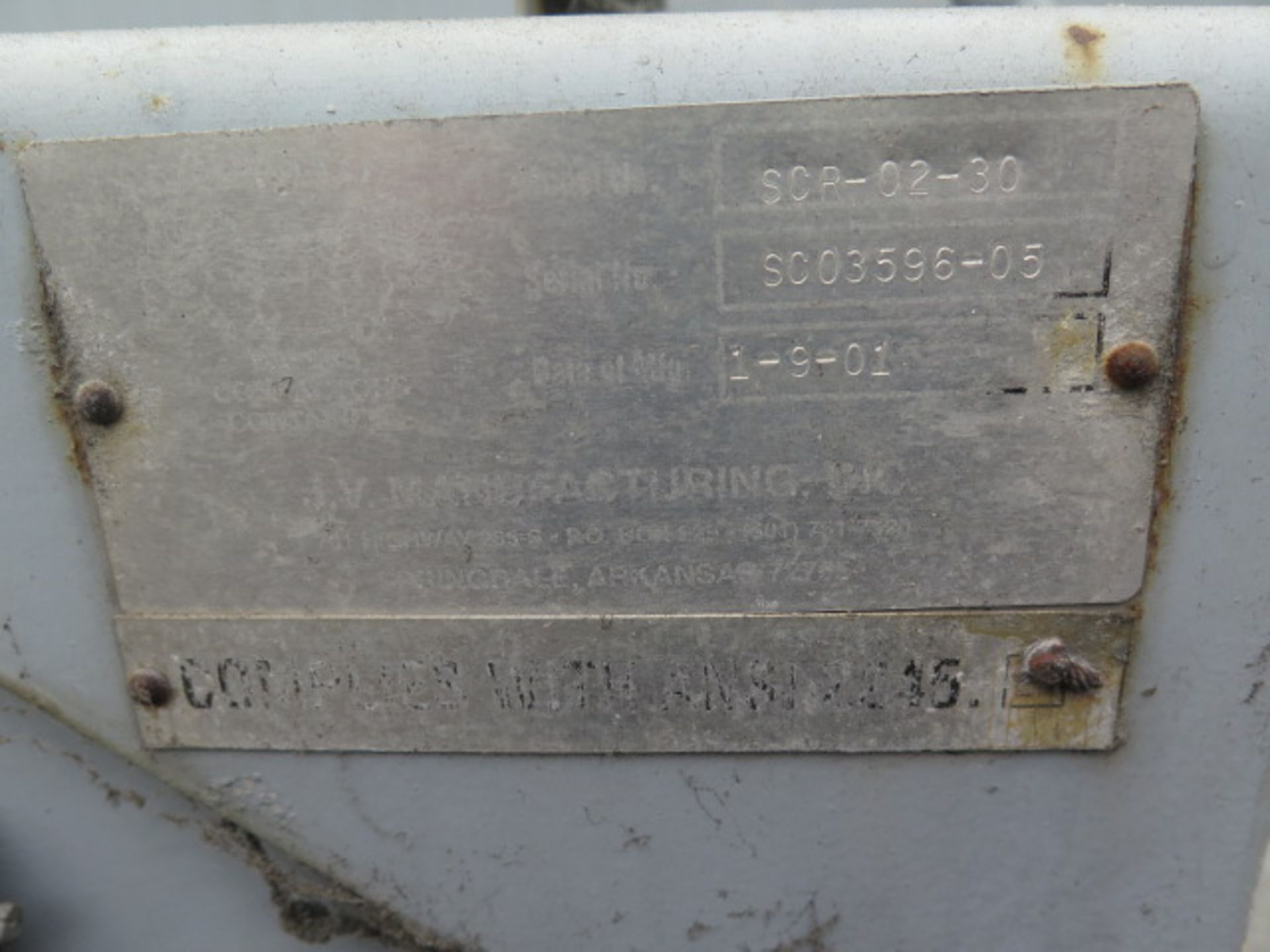 Wastec SCR-02-30 Hydraulic Trash Compactor (SOLD AS-IS - NO WARRANTY) - Image 6 of 6