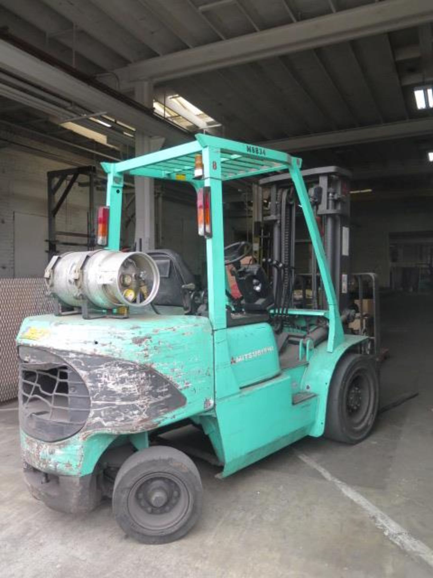 Mitsubishi FG30K 6000 Lb Cap LPG Forklift s/n AF130-35456 w/ 2-Stage Mast, 130” Lift SOLD AS IS - Image 3 of 14