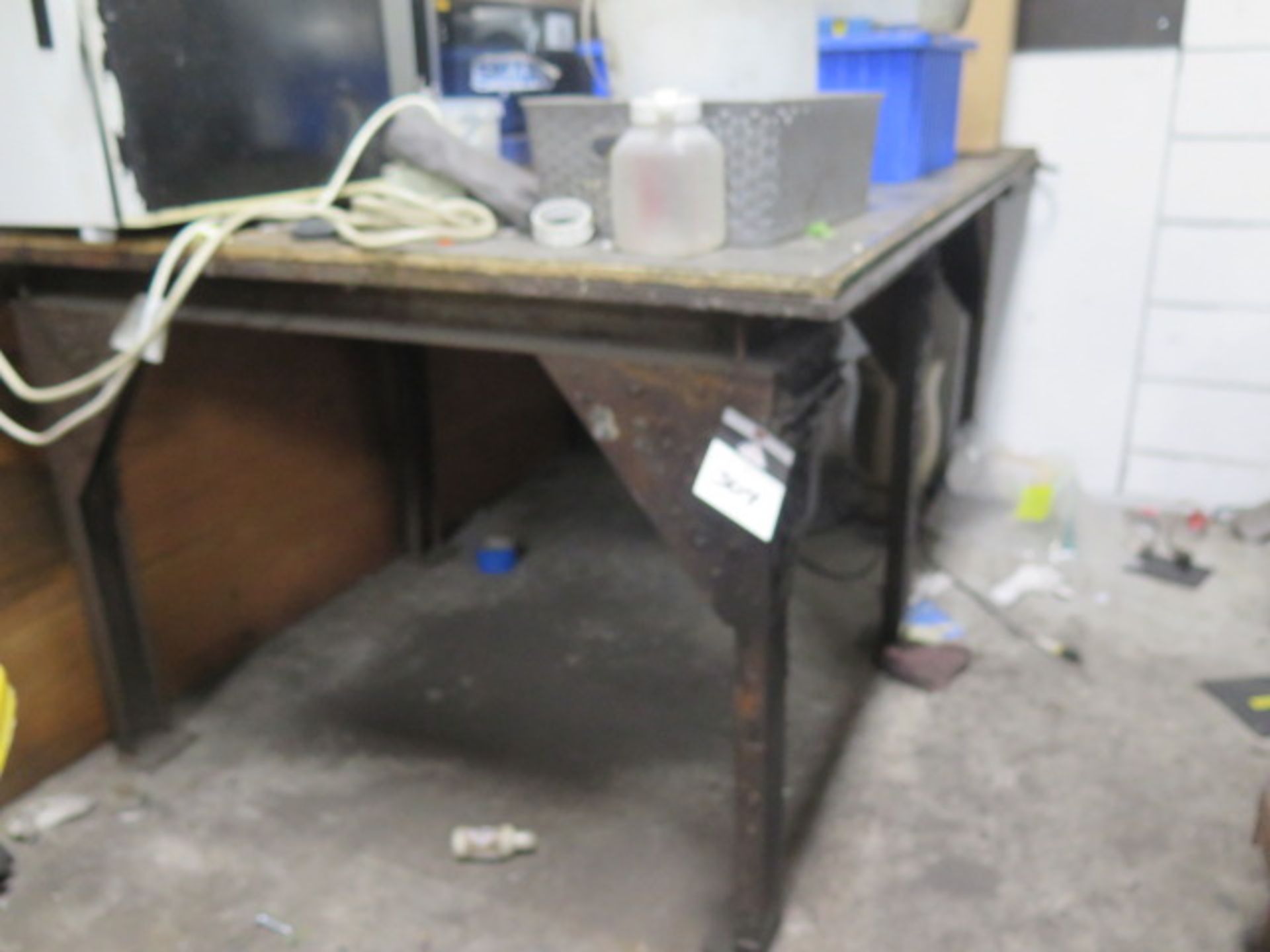 4' x 6' x 1" Steel Welding Table (SOLD AS-IS - NO WARRANTY)