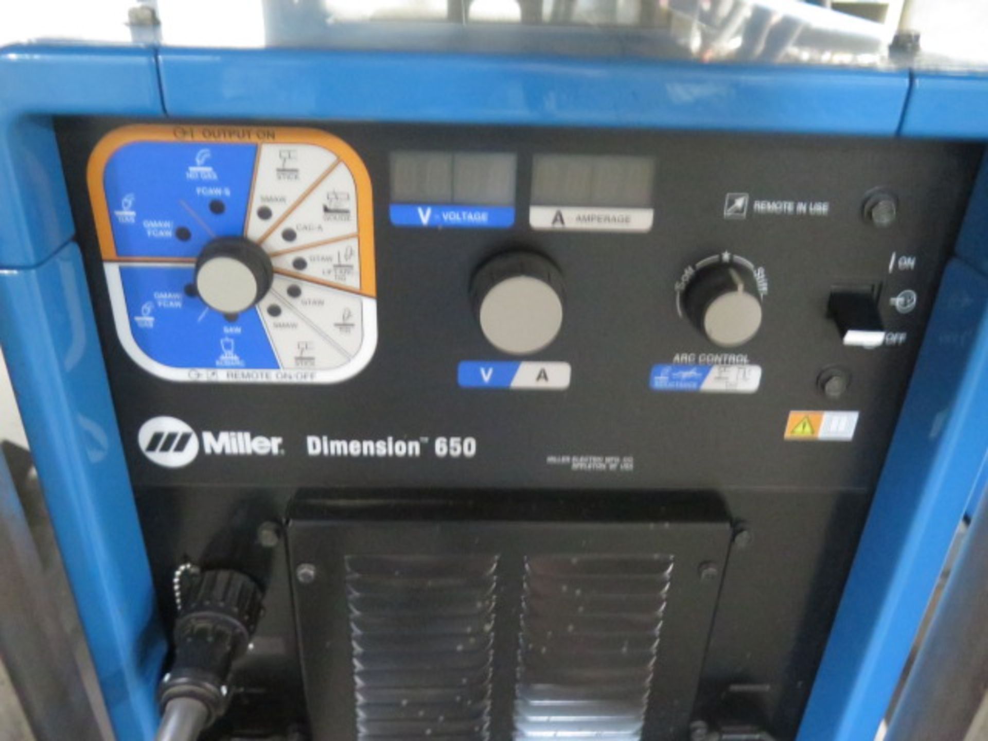 Miller Dimension 650 Arc Welding Power Source s/n MK450523C w/ Miller XR-Alumina Feed, SOLD AS IS - Image 6 of 17