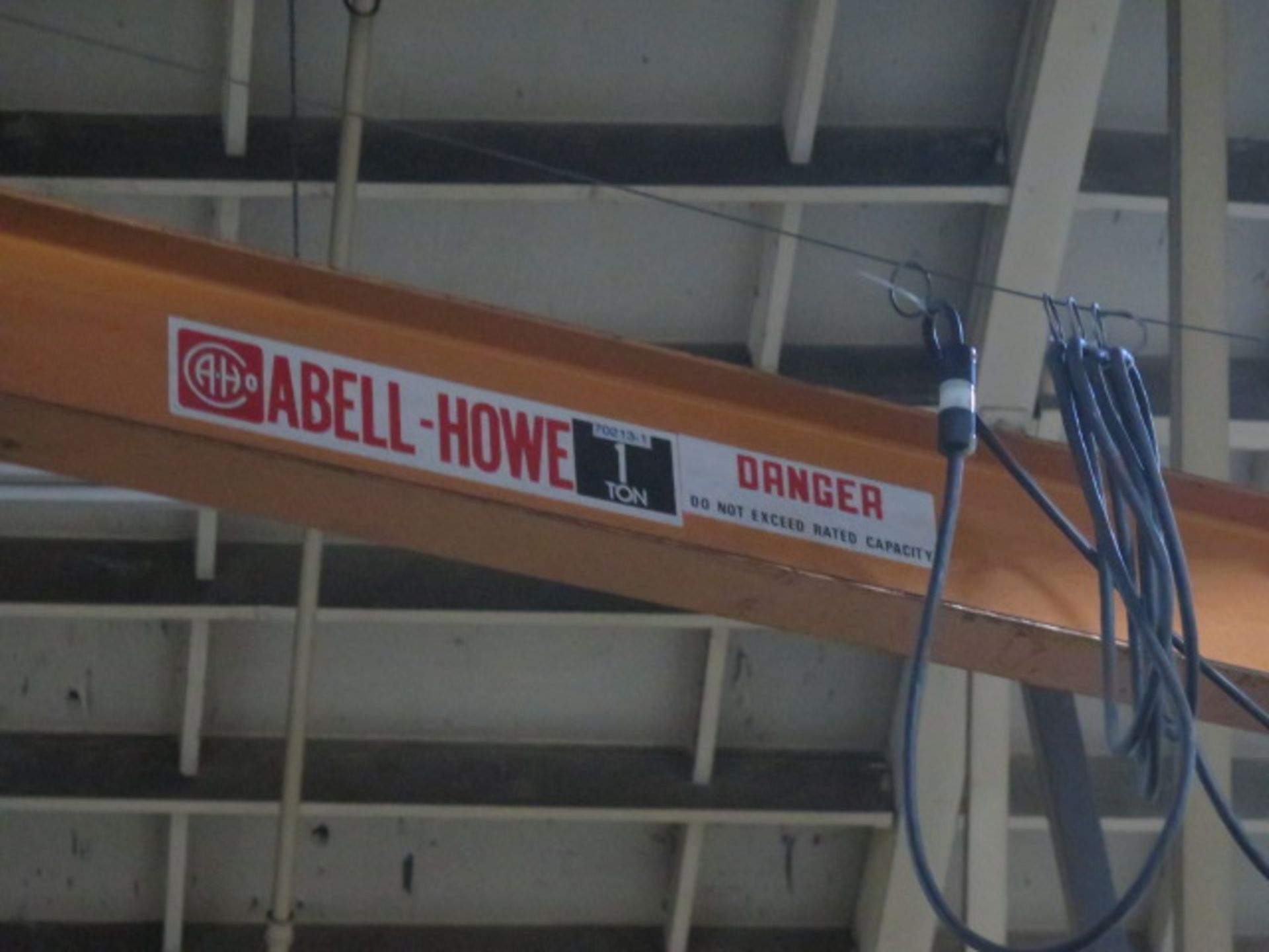 Abell-Howe 1 Ton Floor Mounted Jib w/ CM Electric Hoist (SOLD AS-IS - NO WARRANTY) - Image 3 of 8